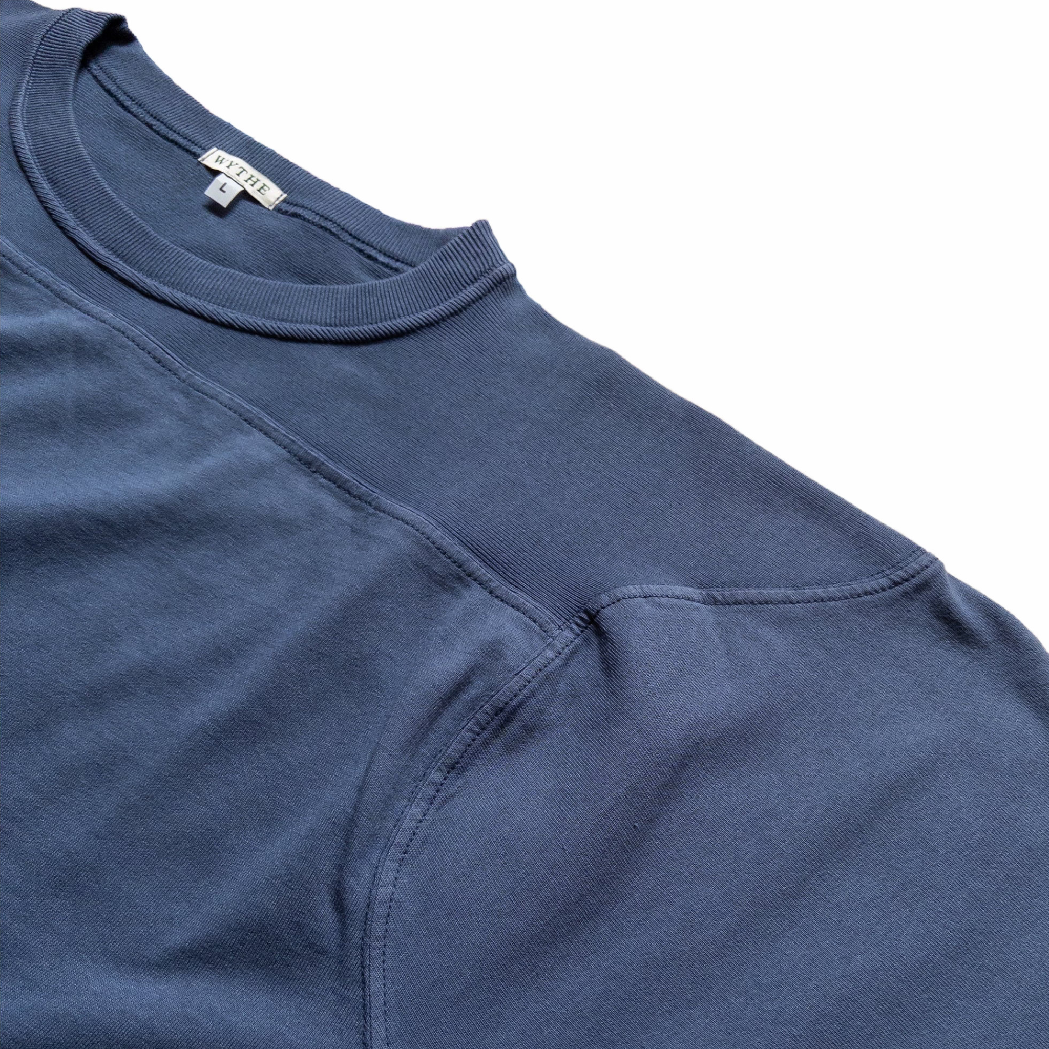Wythe Football T-Shirt (Faded Navy) - August Shop