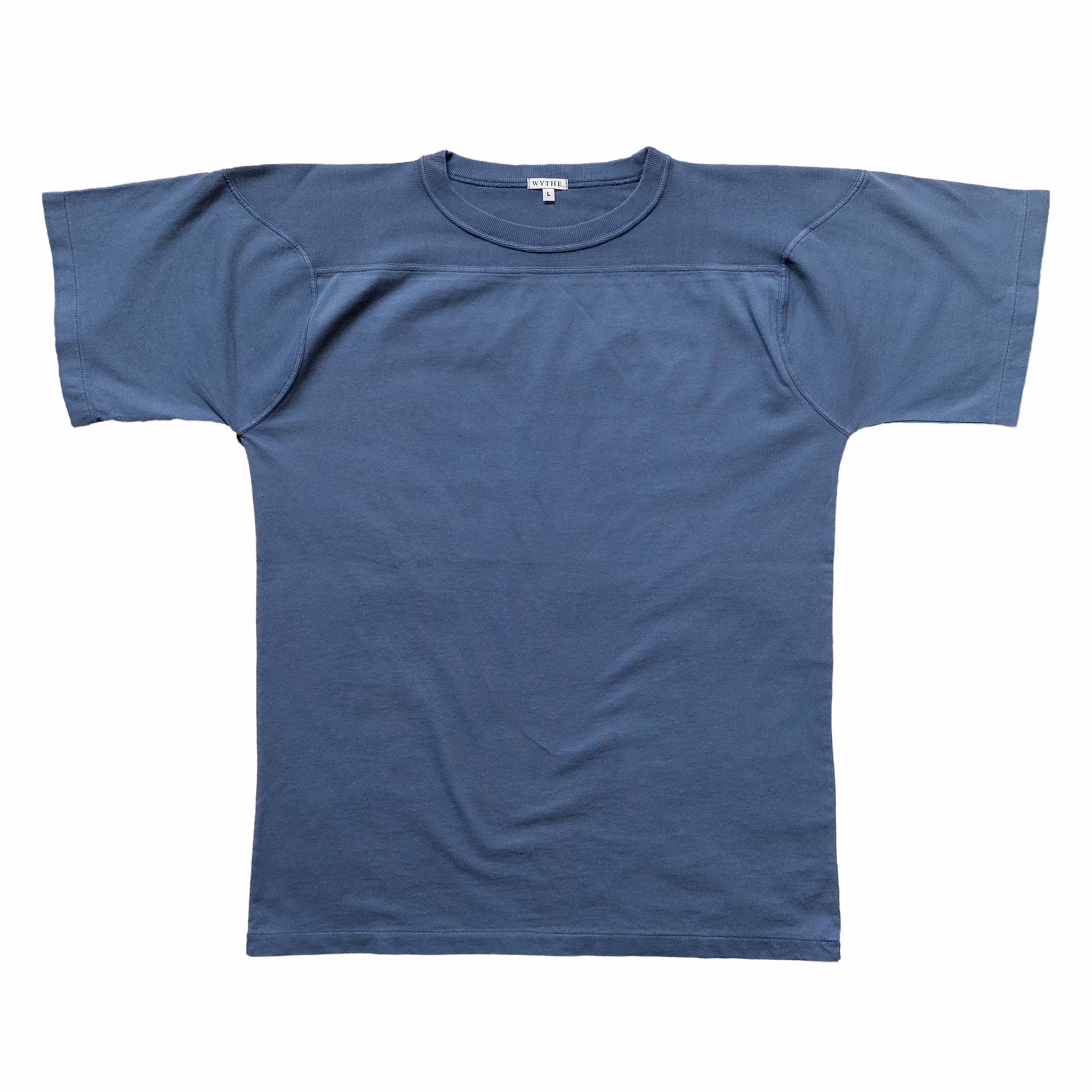 Wythe Football T-Shirt (Faded Navy) - August Shop