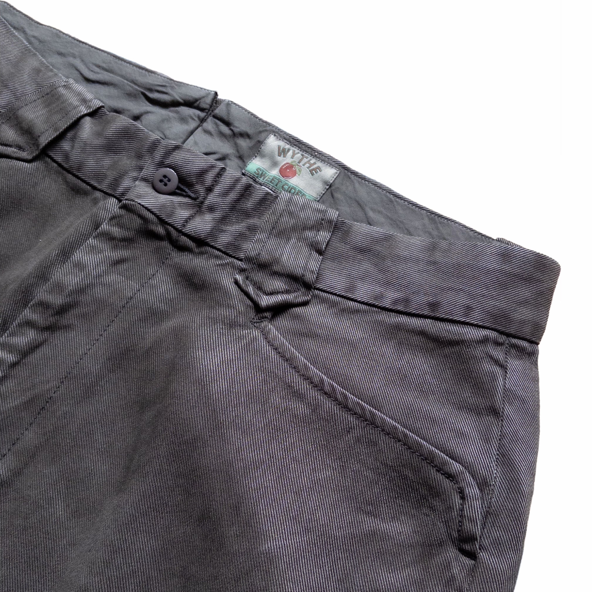 Wythe Tencel Gabardine Western Pant (Faded Black) - August Shop
