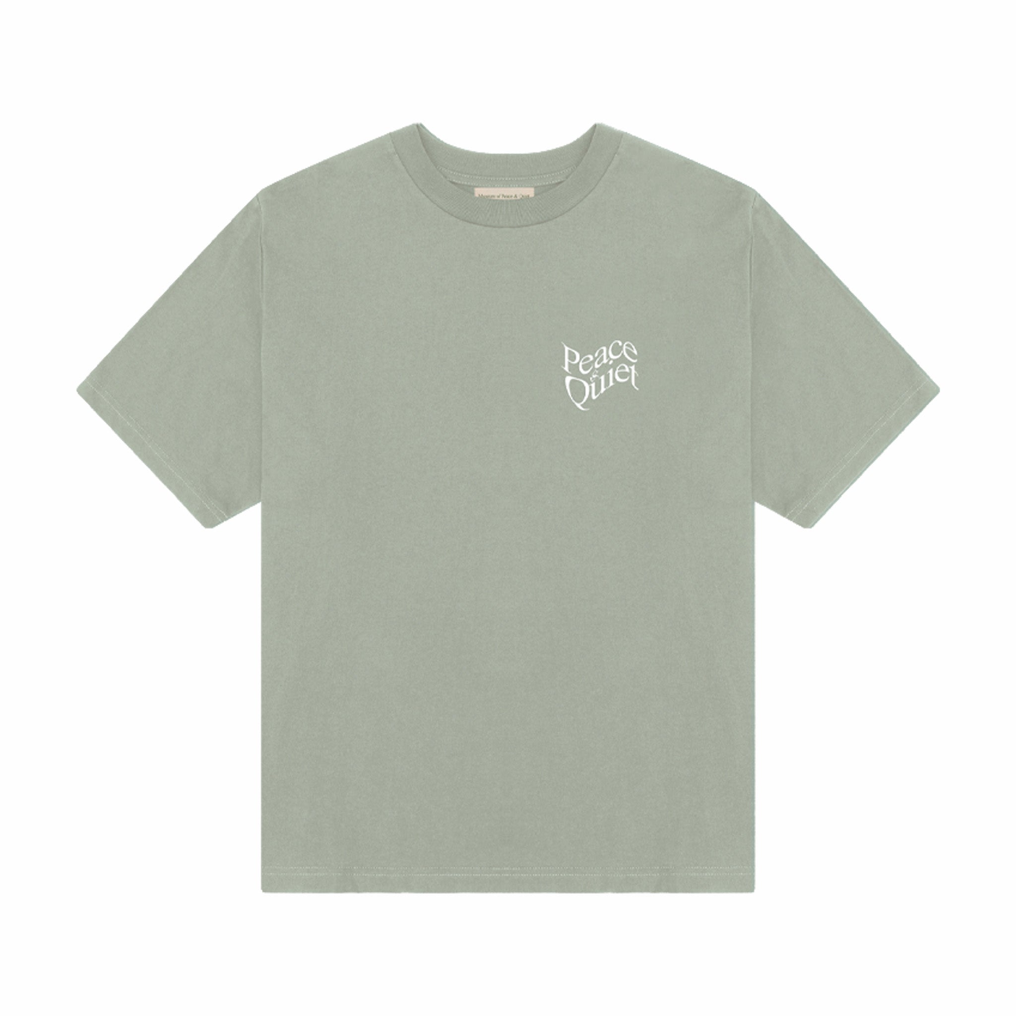 Museum of Peace &amp; Quiet Warped T-Shirt (Sage) - August Shop