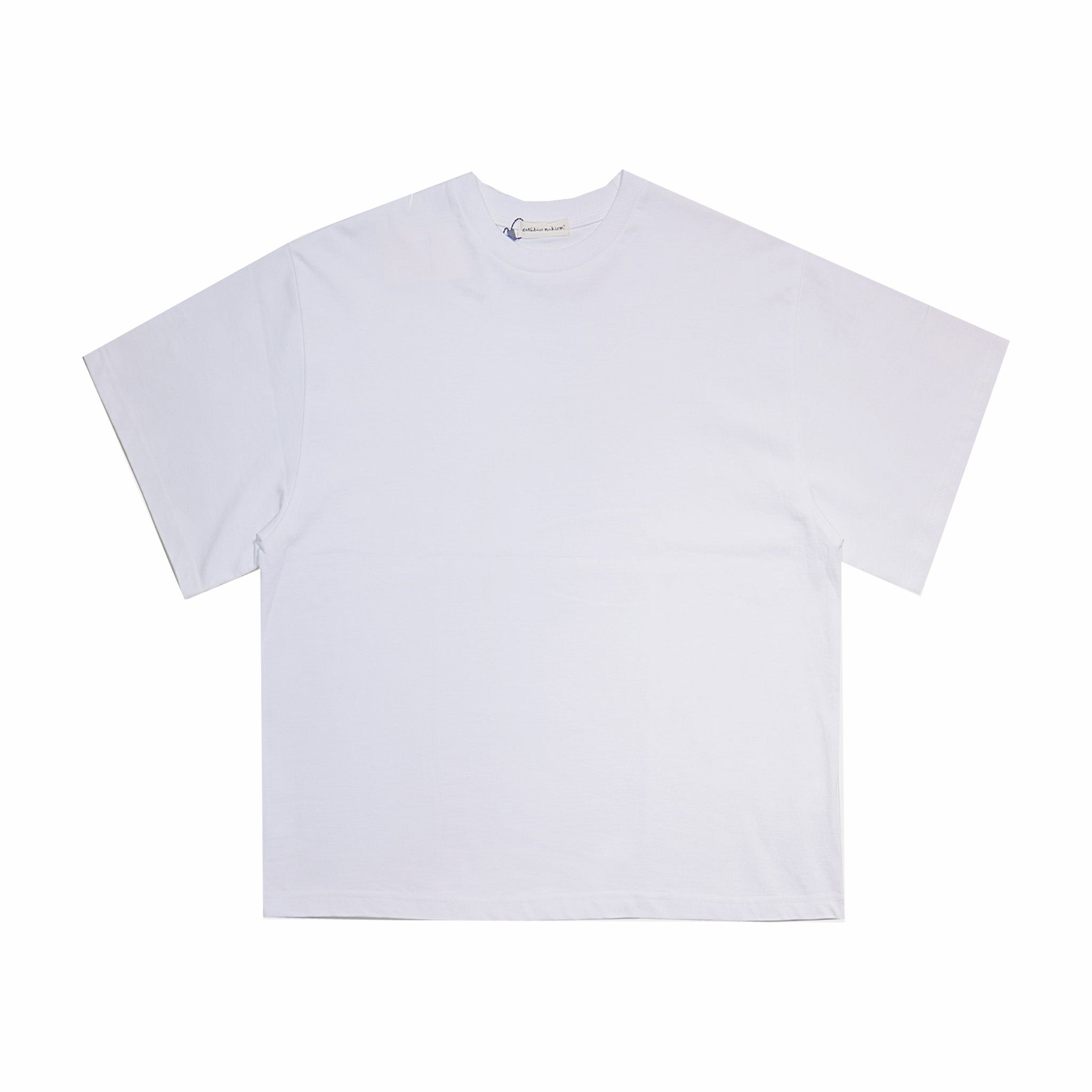 Estudio Niksen Signature Cropped Tee (White) - August Shop