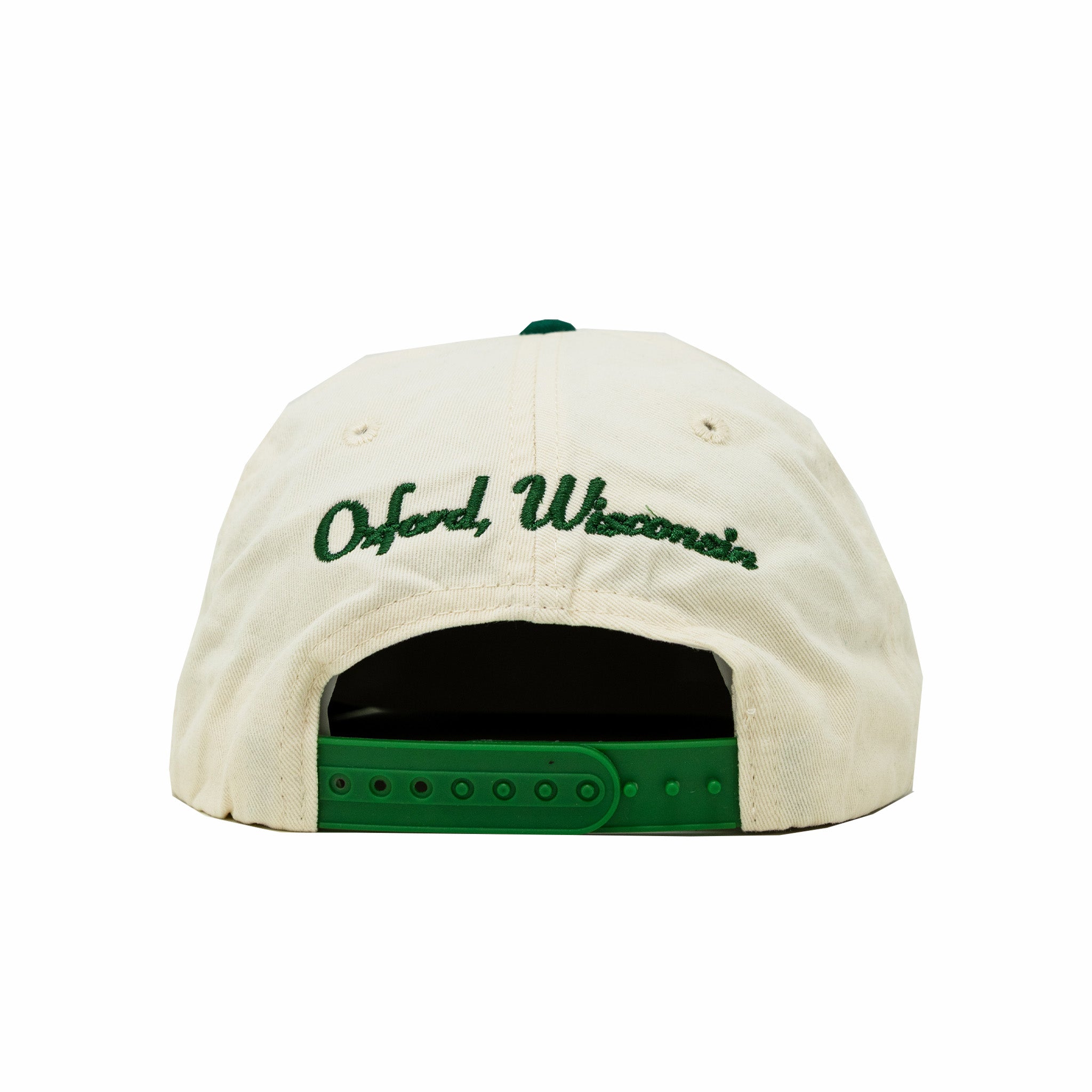 August Inn "Oxford" Five Panel Cap (Natural/Green) - August Shop