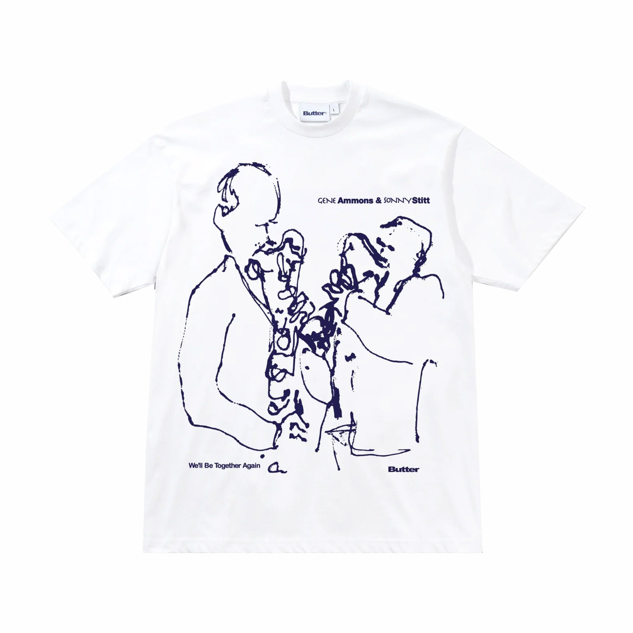 Butter Goods Together Tee - Gene Ammons &amp; Sonny Stitt (White)