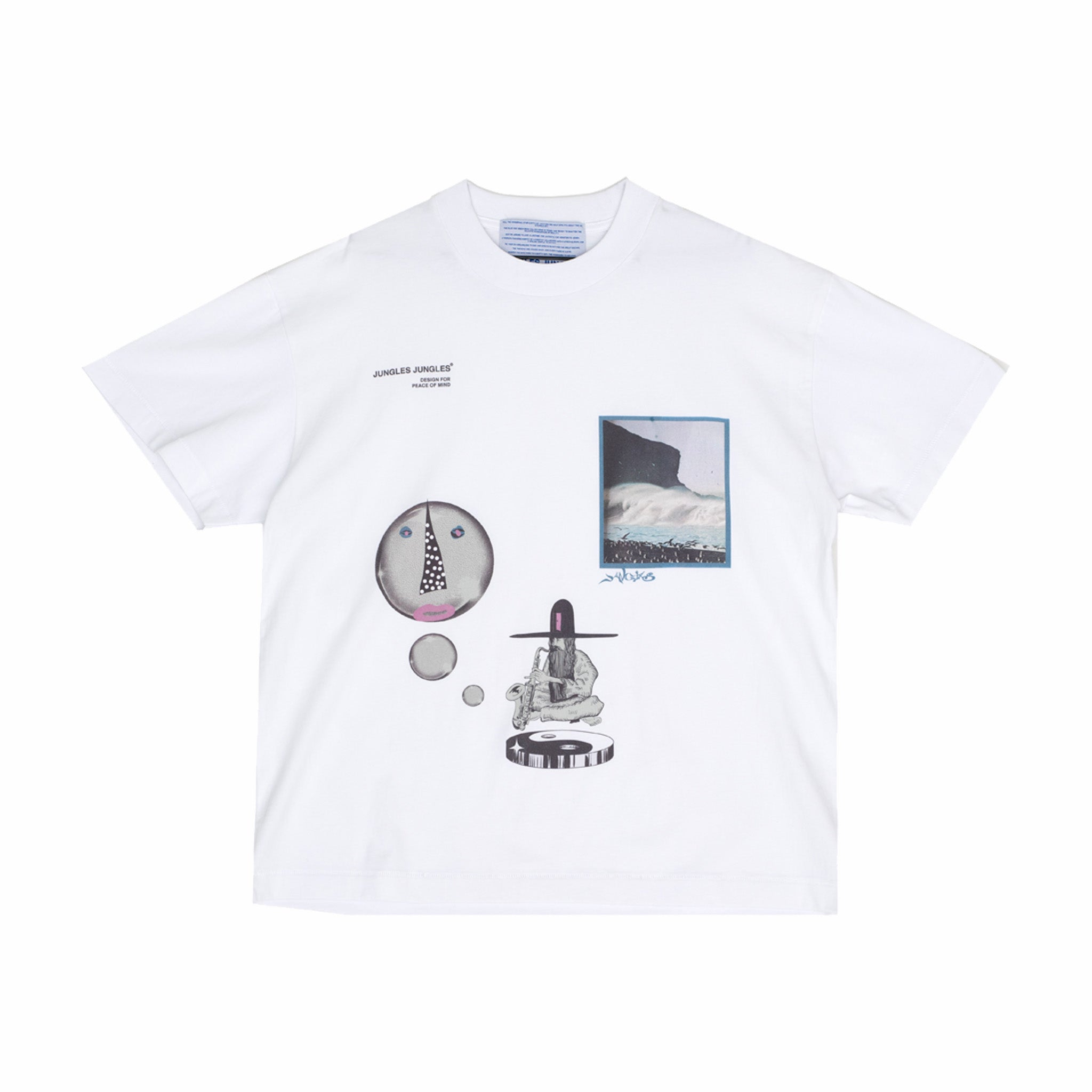 Jungles Design For Peace of Mind T-Shirt (White) - August Shop