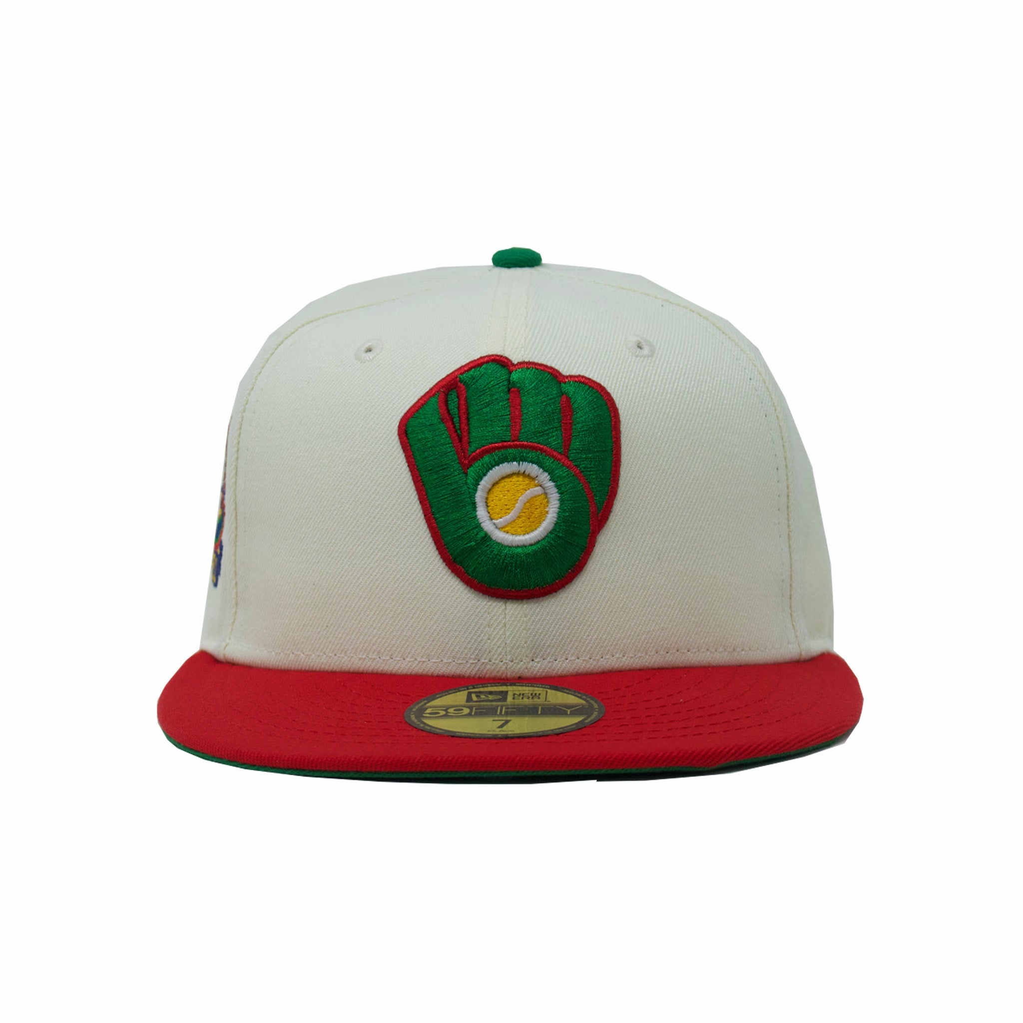 New Era x August &quot;Mallards&quot; Milwaukee Brewers 1982 A.L. Champs 59FIFTY (Cream/Red) - August Shop