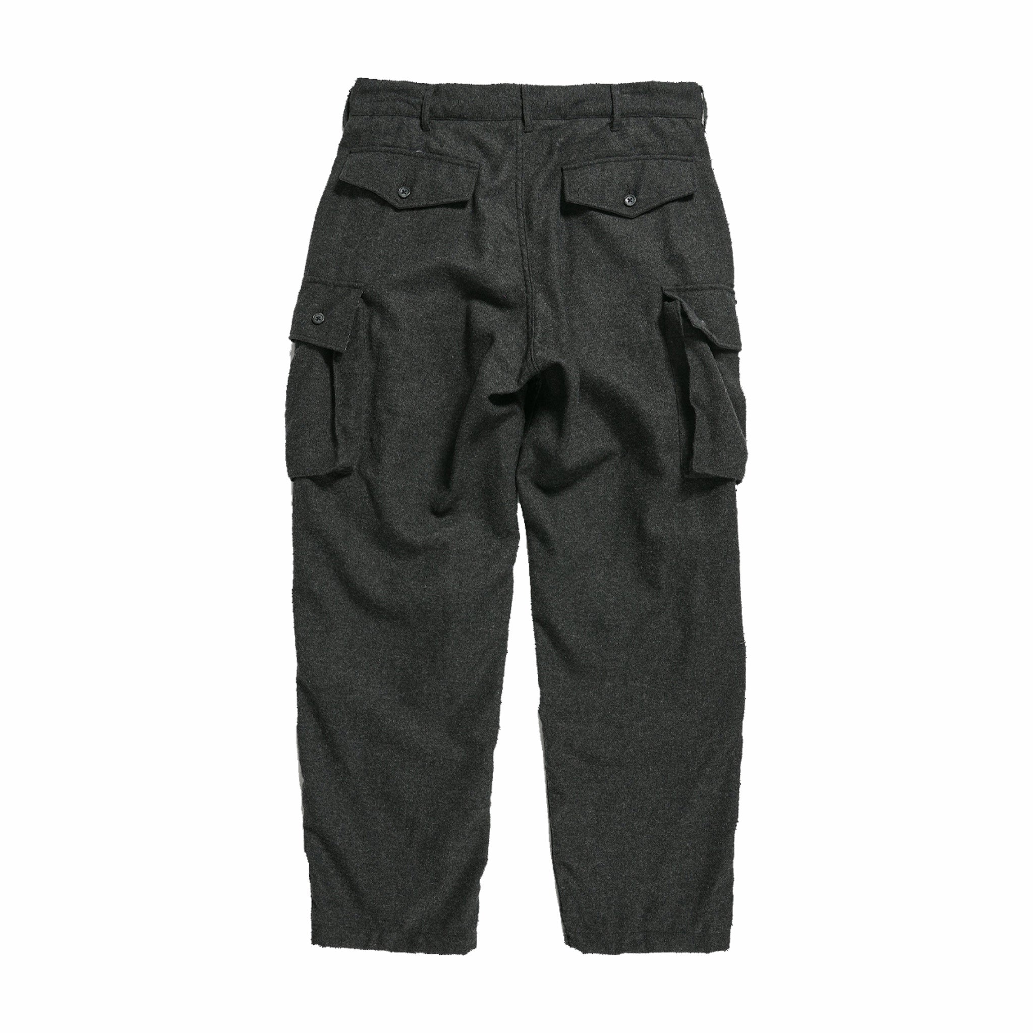 Engineered Garments Poly Wool Flannel FA Pant (Grey) - August Shop