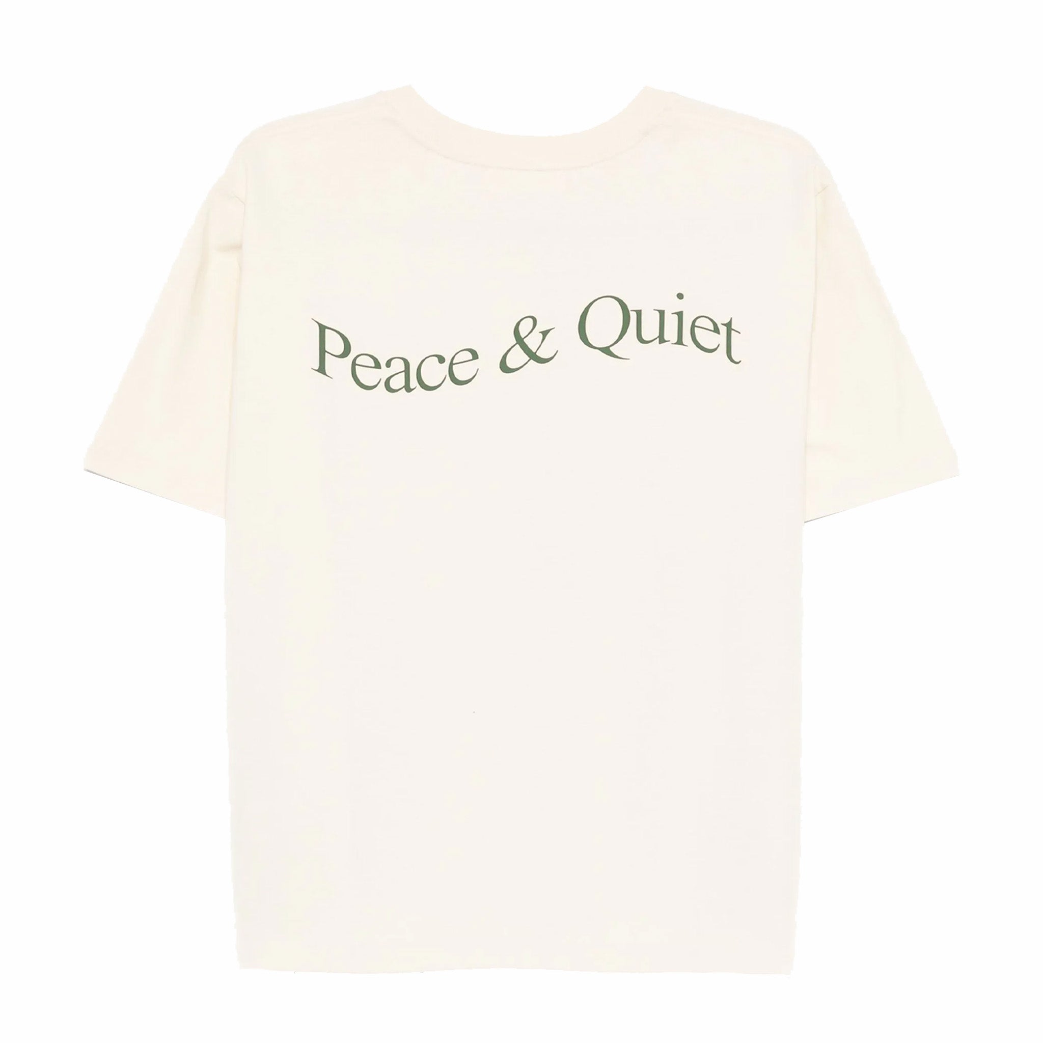 Museum of Peace &amp; Quiet Wordmark T-Shirt (Bone) - August Shop