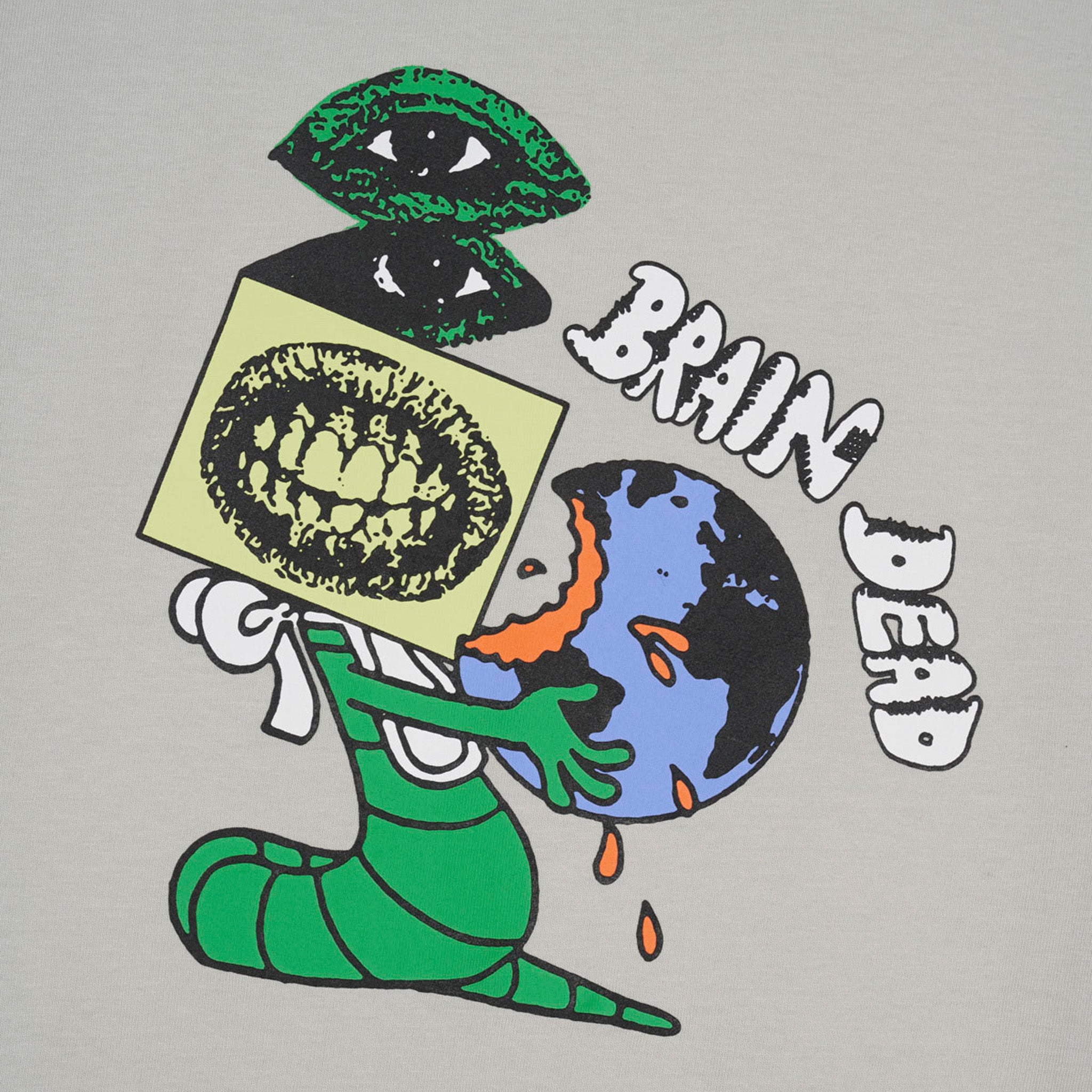 Brain Dead Worm Food T-Shirt (Cement) - August Shop