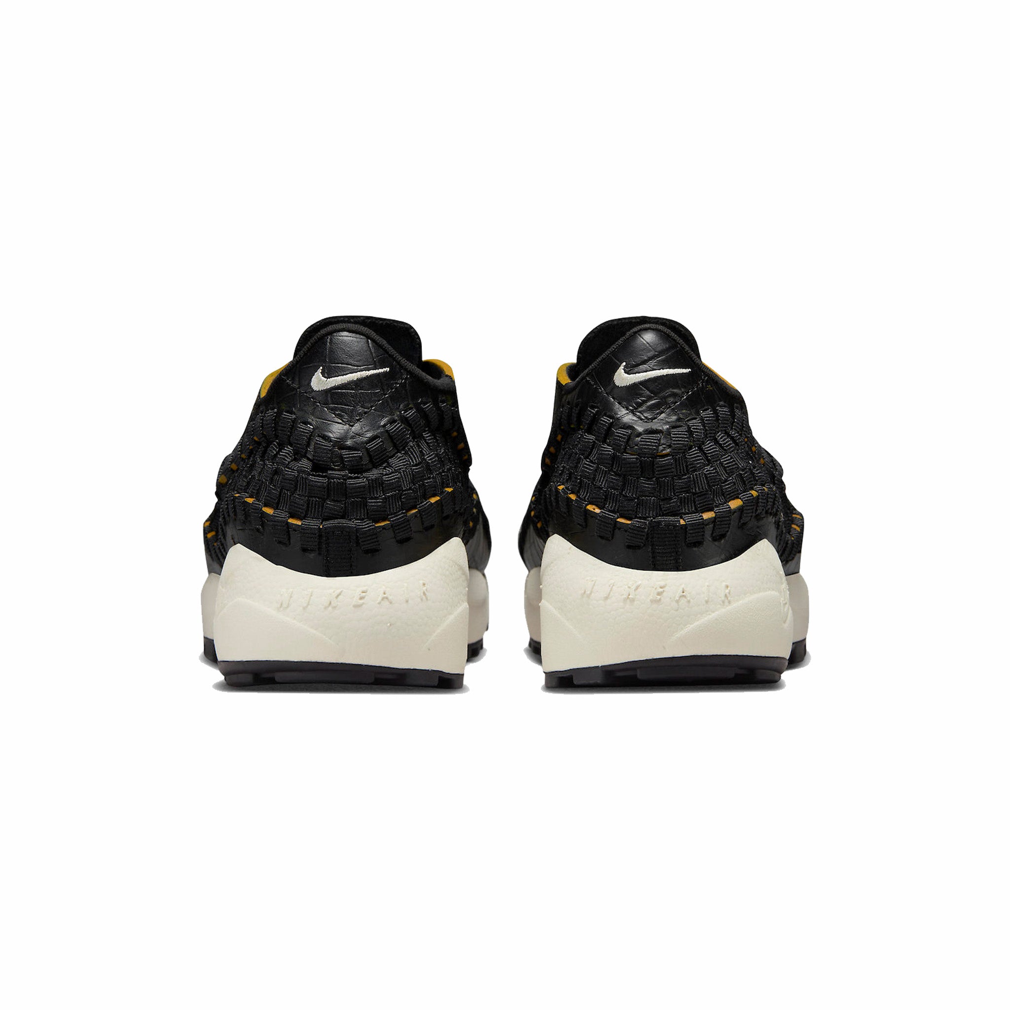 Nike Women’s Air Footscape Woven PRM “Black Croc” (Black/Pale Ivory-Desert Ochre) - August Shop