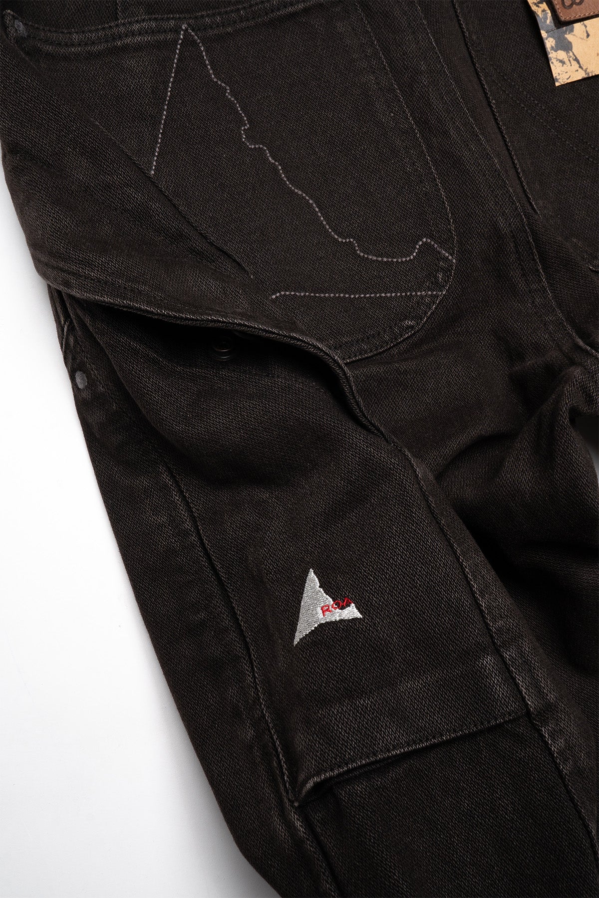 ROA x Wrangler Orte Denim Cargo (Dark Brown) - August Shop