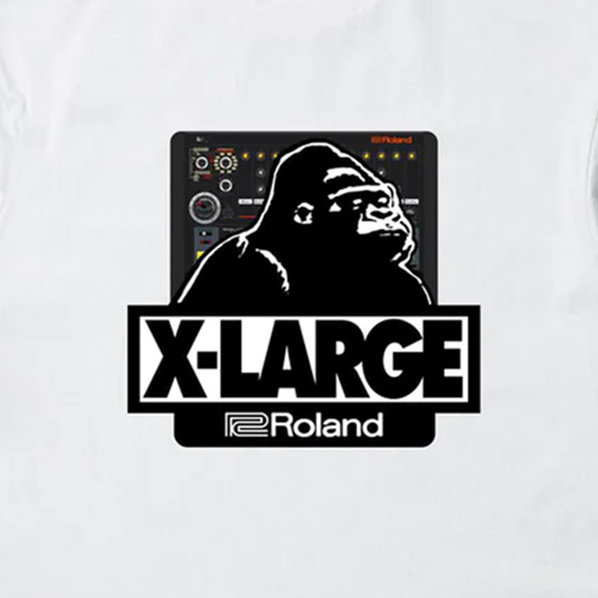 Roland Lifestyle XLARGE Roland T-Shirt (White) - August Shop