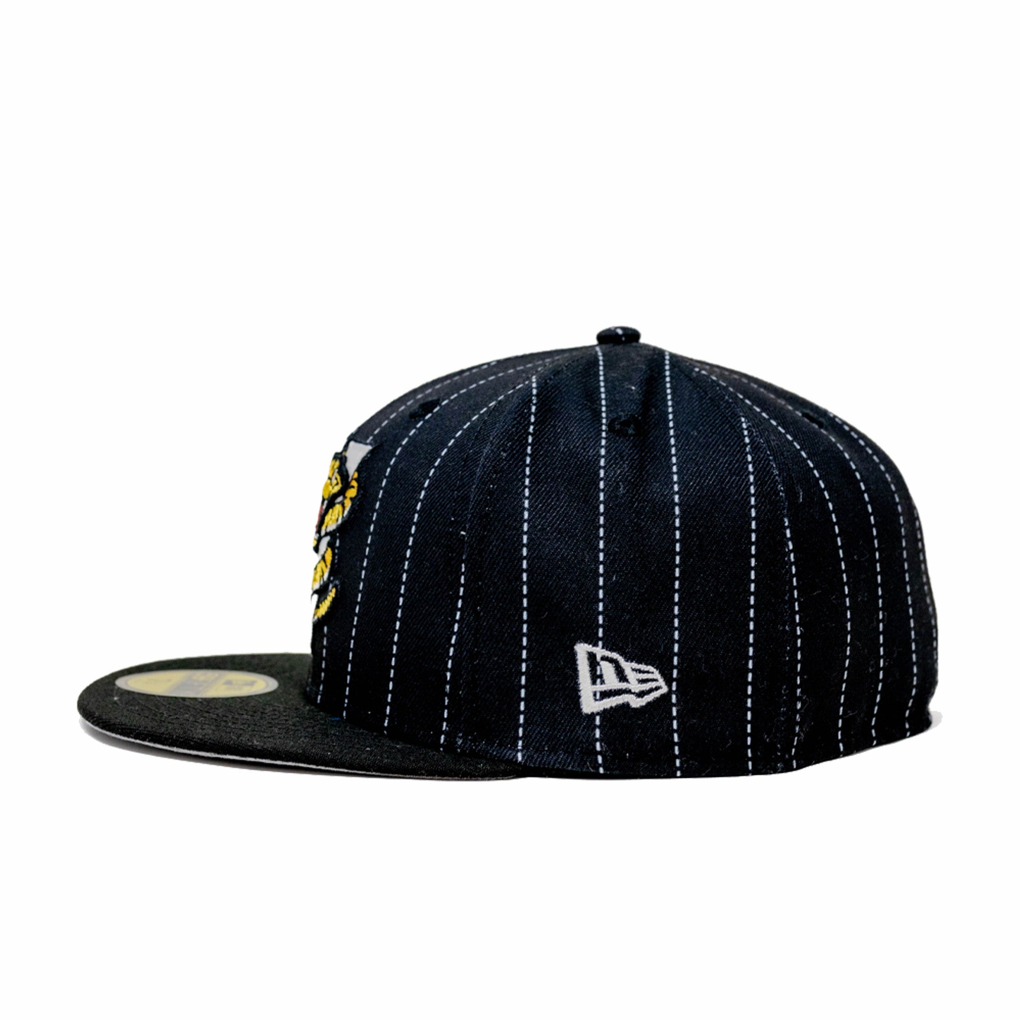 New Era x August Wisconsin Timber Rattlers &quot;Fly Ball&quot; Pinstripe 59FIFTY (Black) - August Shop