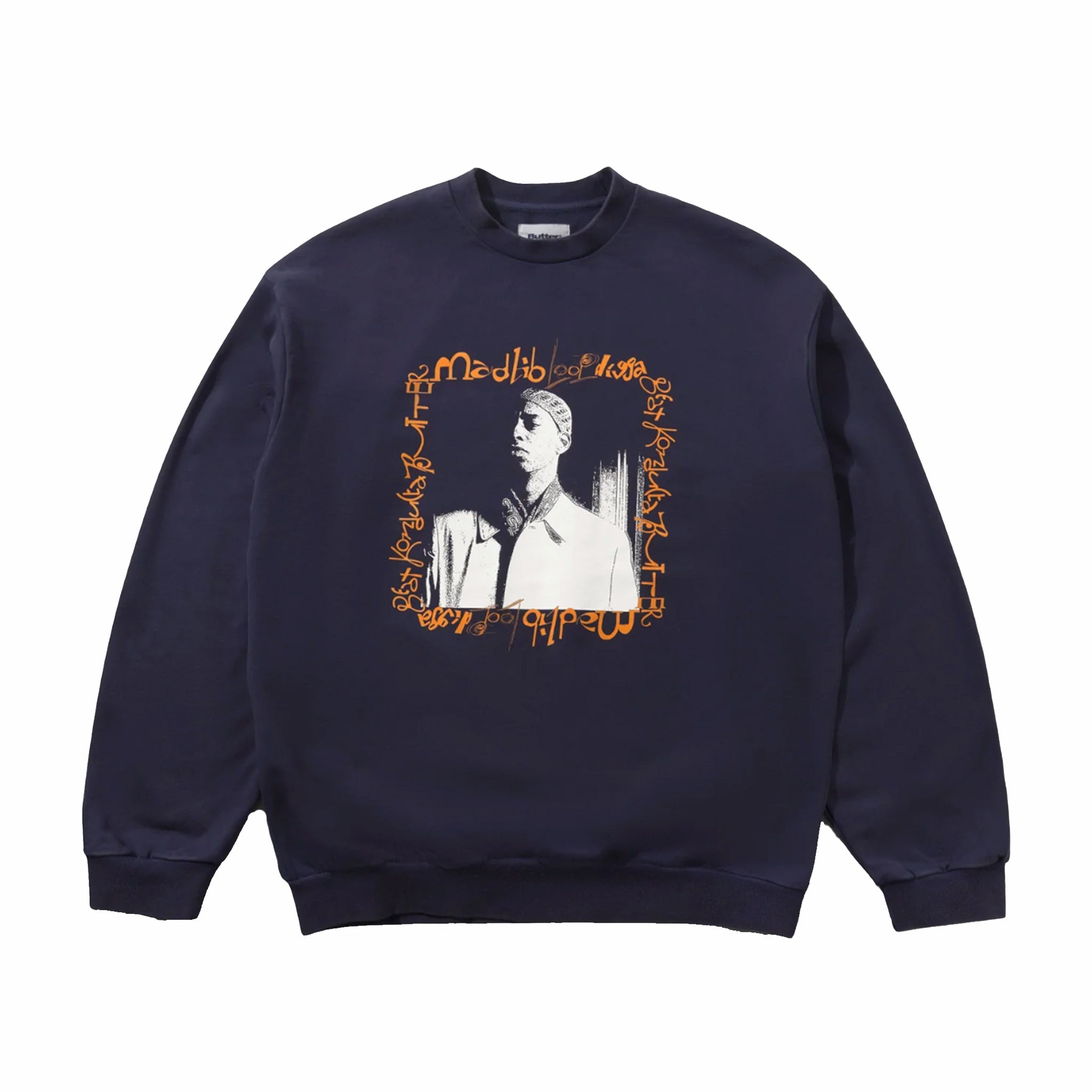 Butter Goods Loop Digga Crewneck (Washed Navy) - August Shop