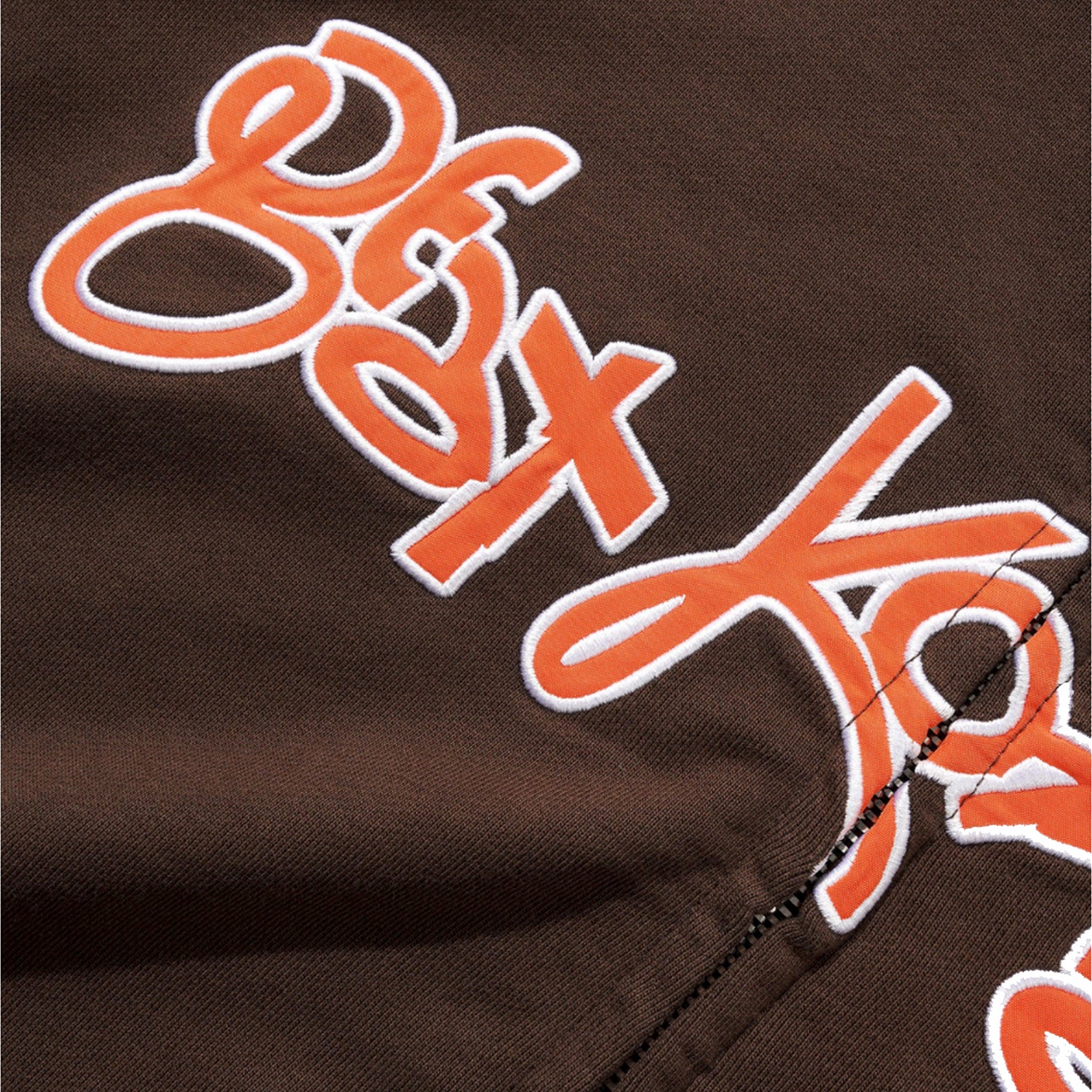 Butter Goods Beat Konducta Zip-Thru Hoodie (Washed Chestnut) - August Shop