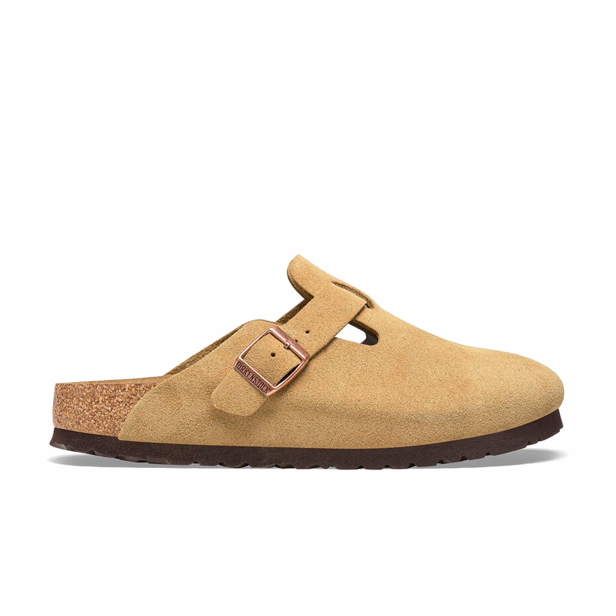 Birkenstock Unisex Boston Suede Leather - Regular (Latte Cream) - August Shop