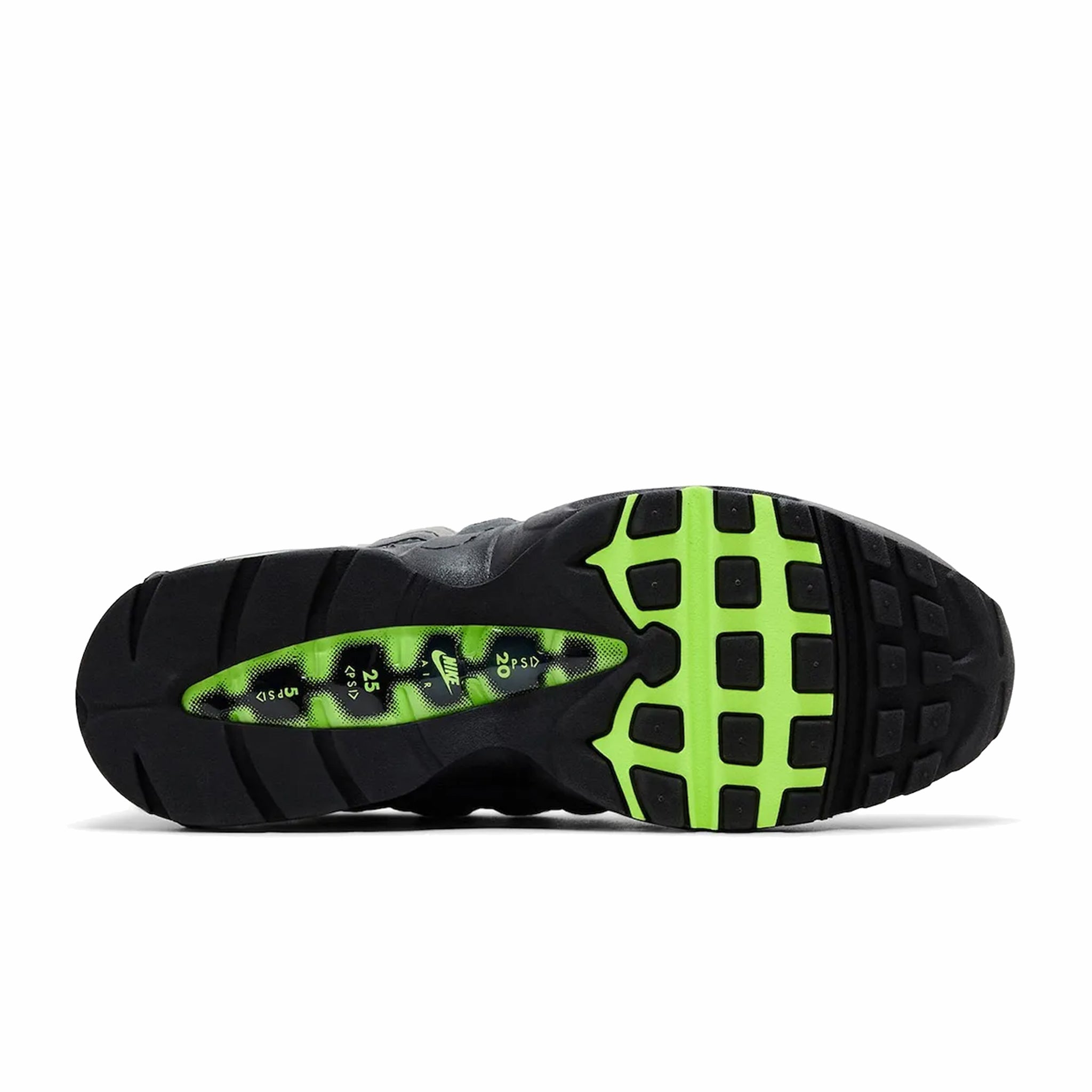Nike Men's Air Max 95 OG “Neon” Big Bubble (Black/Cool Grey-Neon Yellow) - August Shop
