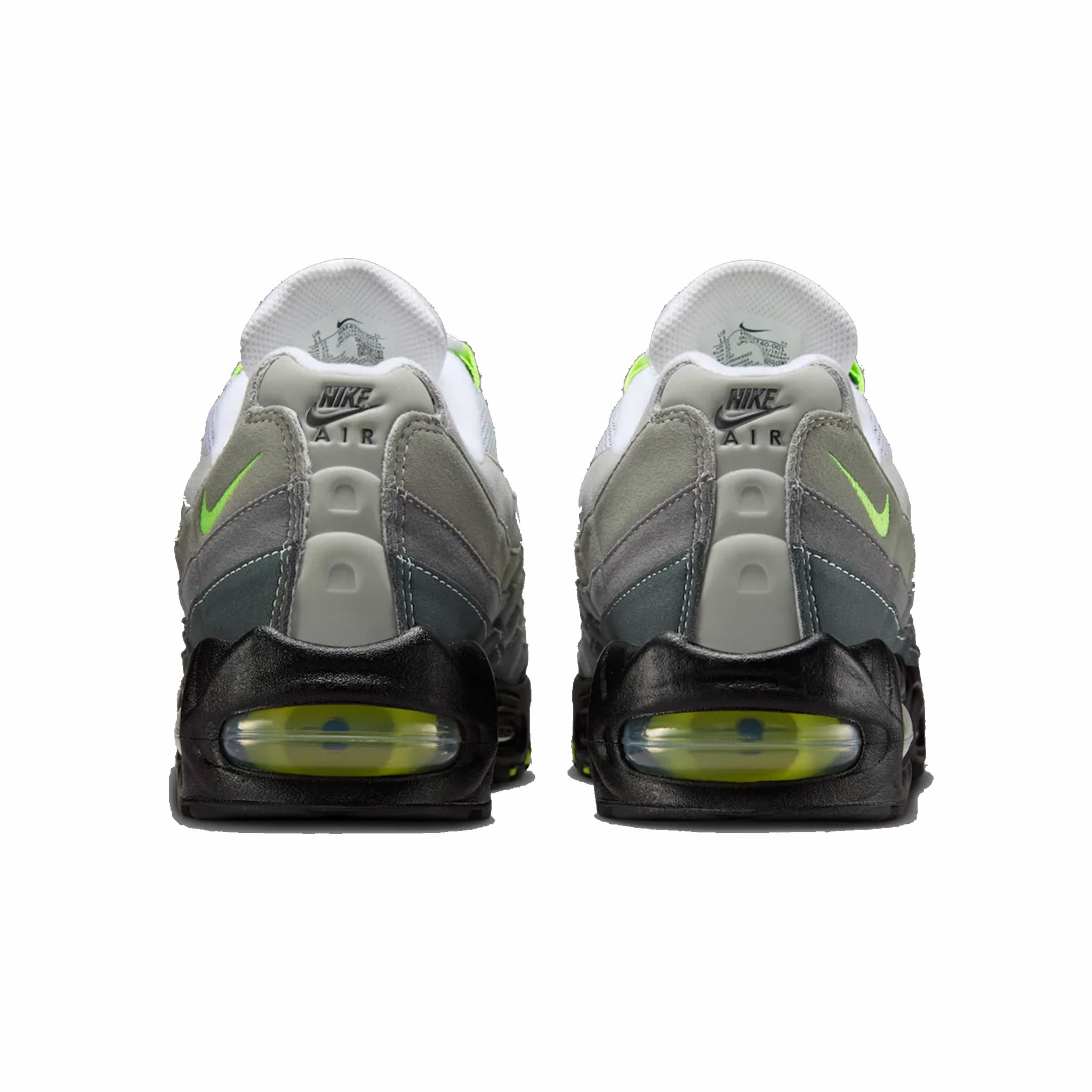 Nike Men's Air Max 95 OG “Neon” Big Bubble (Black/Cool Grey-Neon Yellow) - August Shop