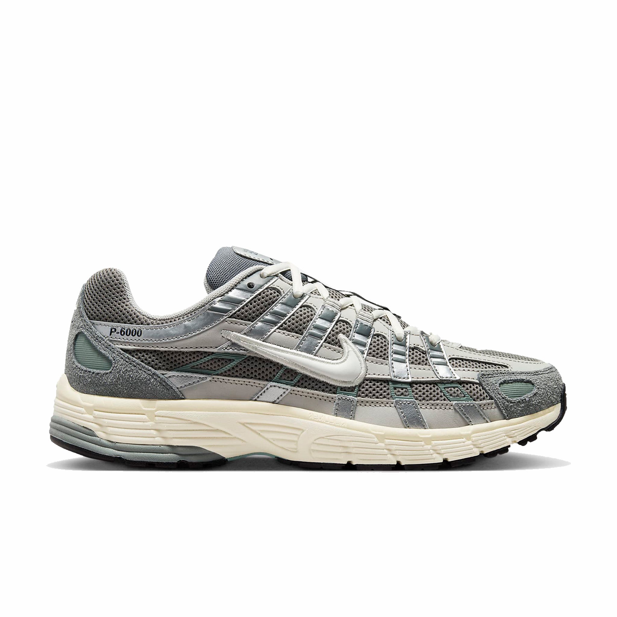 Nike P-6000 (Flat Pewter/Light Iron Ore/Metallic Silver/White) - August Shop