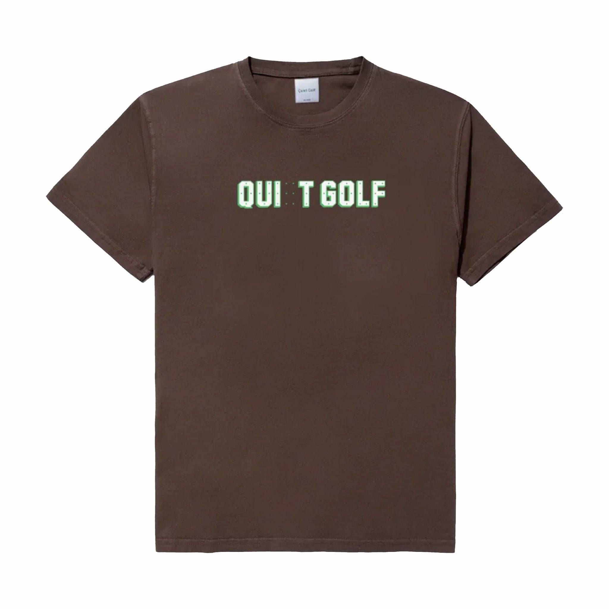 Quiet Golf Quit Golf T-Shirt (Brown) - August Shop