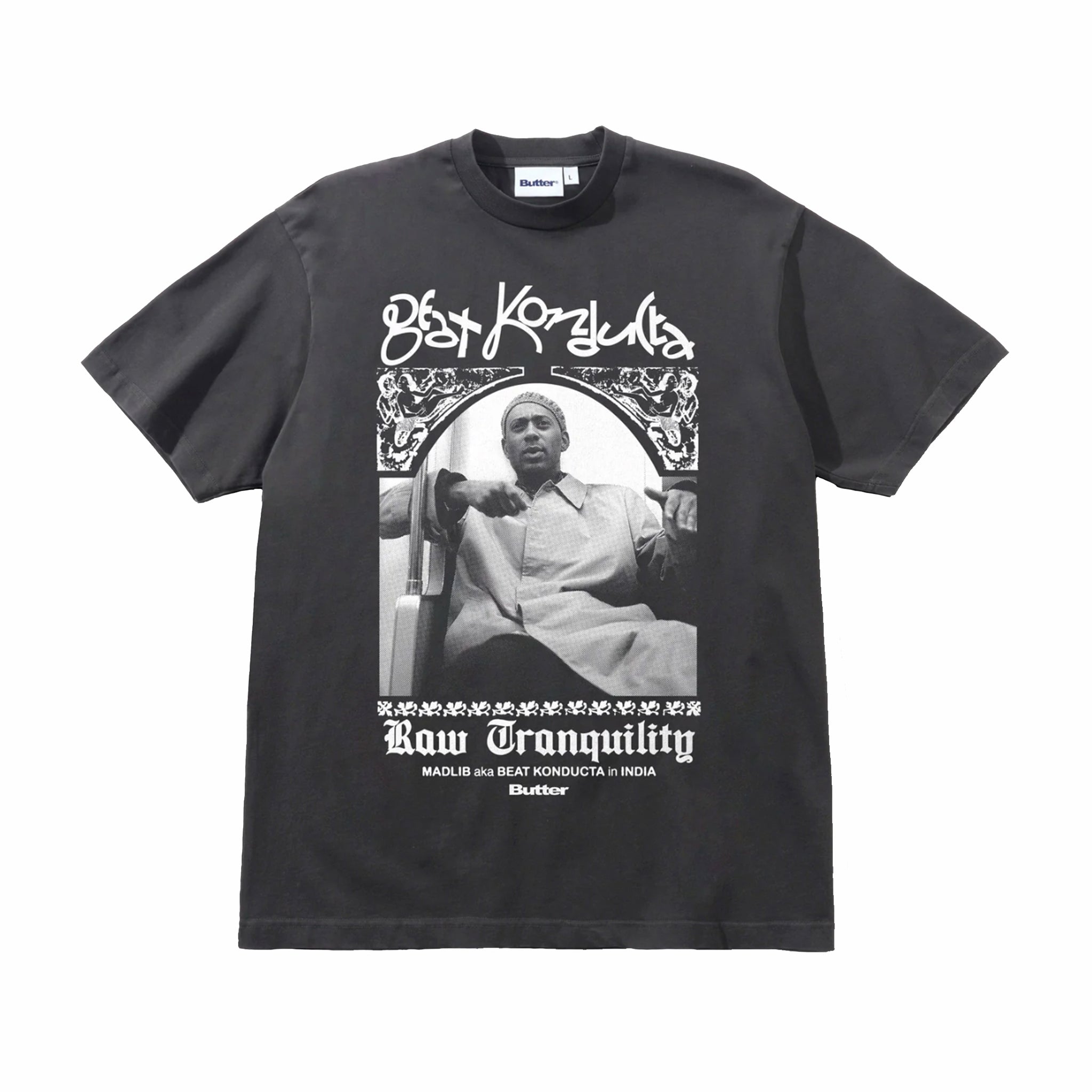 Butter Goods India Tee (Washed Black) - August Shop