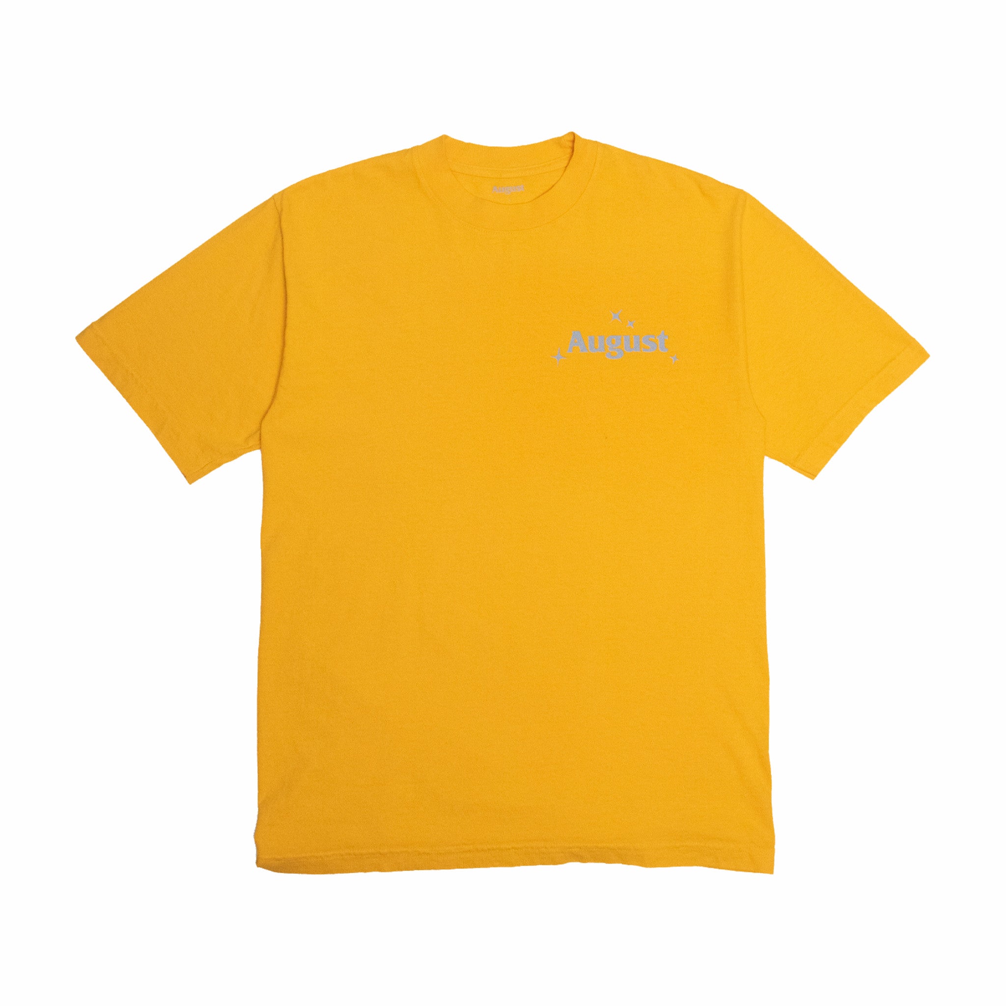 August &quot;World Wide&quot; T-Shirt (Gold) - August Shop