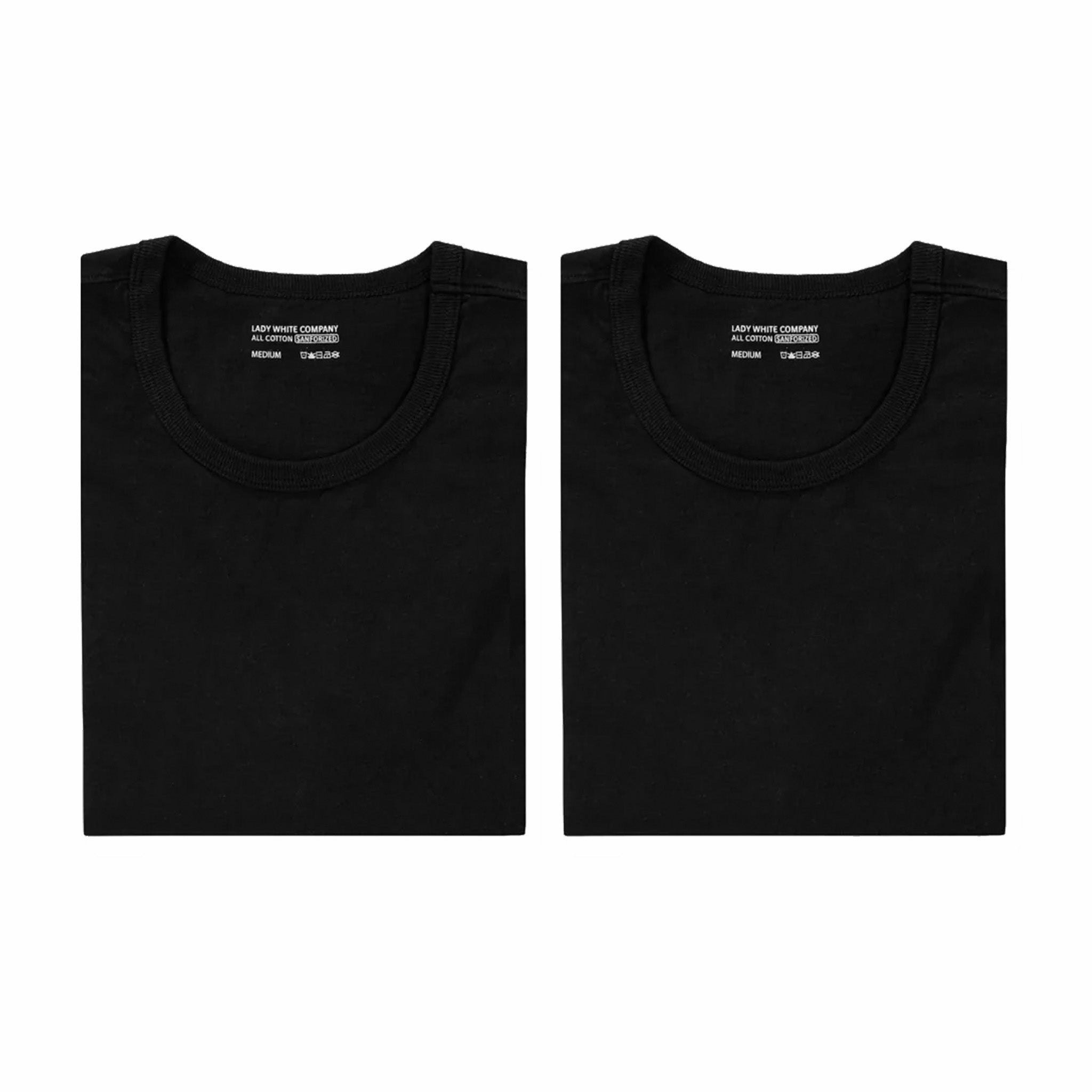 Lady White Co. Tubular T-Shirt 2-Pack (Black) - August Shop