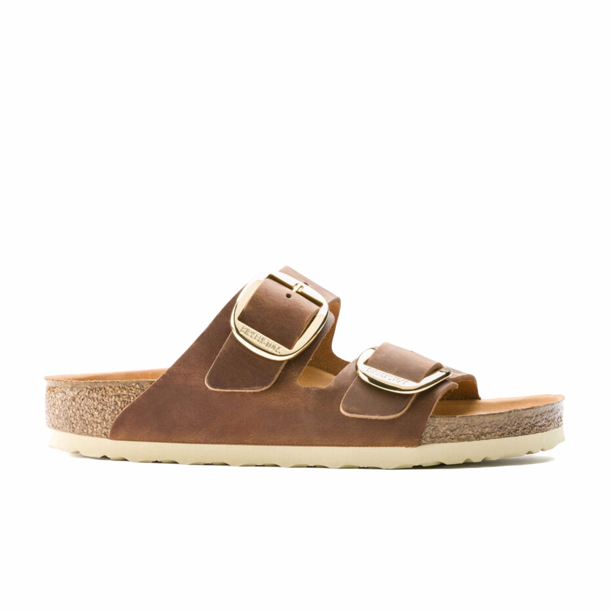 Birkenstock Women&#39;s Arizona Big Buckle Oiled Leather (Cognac) - August Shop