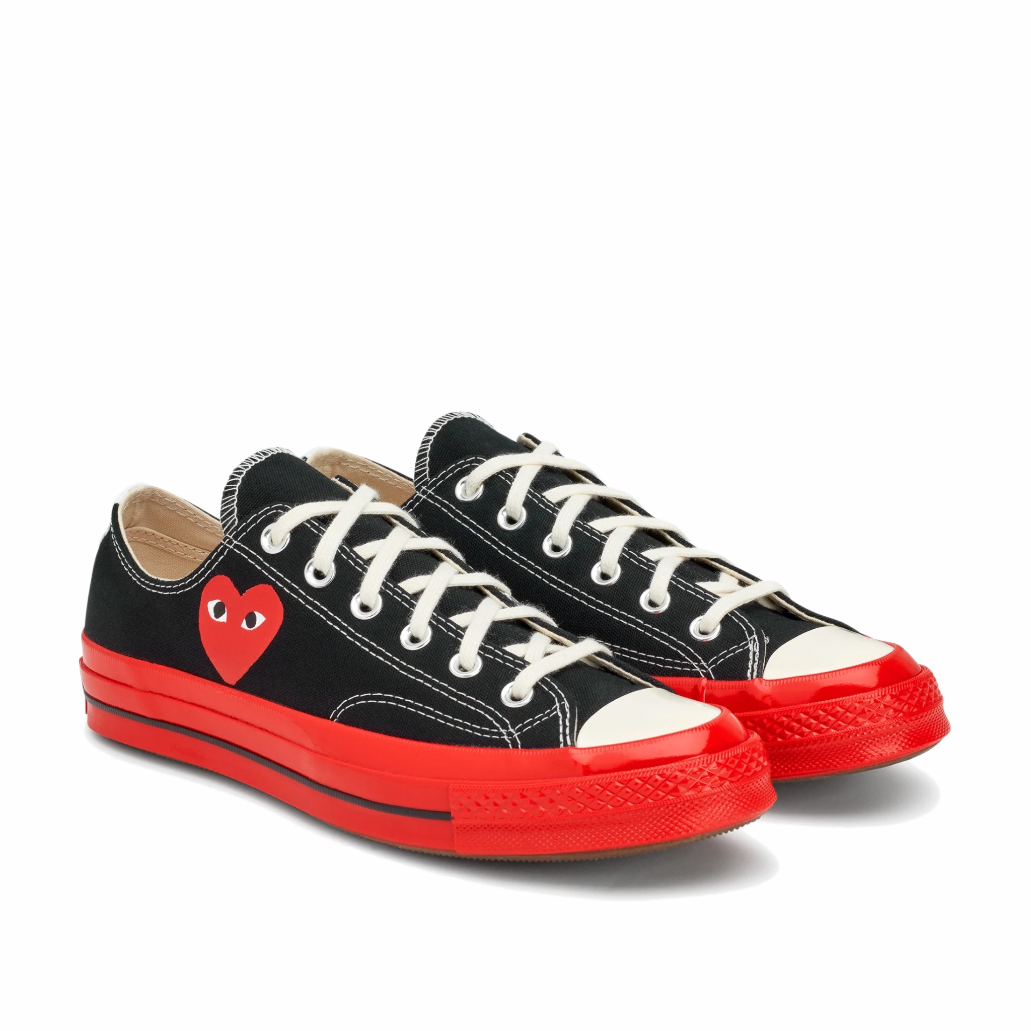 Comme des Garçons PLAY Converse Chuck &#39;70 Red Sole Ox (Black) P1K123 - August Shop