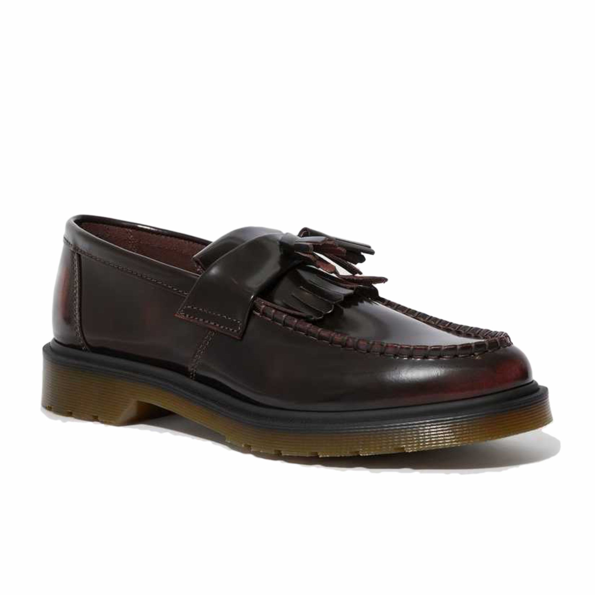 Dr. Martens Adrian Leather Tassel Loafer (Cherry Red Arcadia) - August Shop