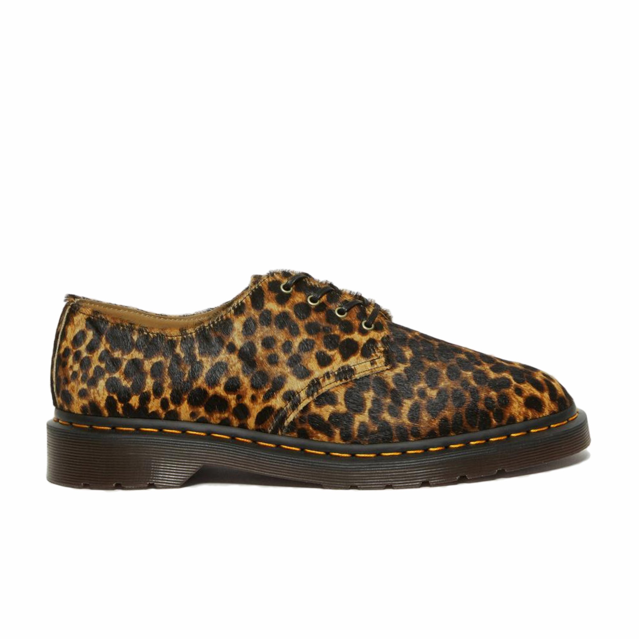 Dr. Martens Smiths Hair On Leopard Print Shoe (Micro Leopard) - August Shop