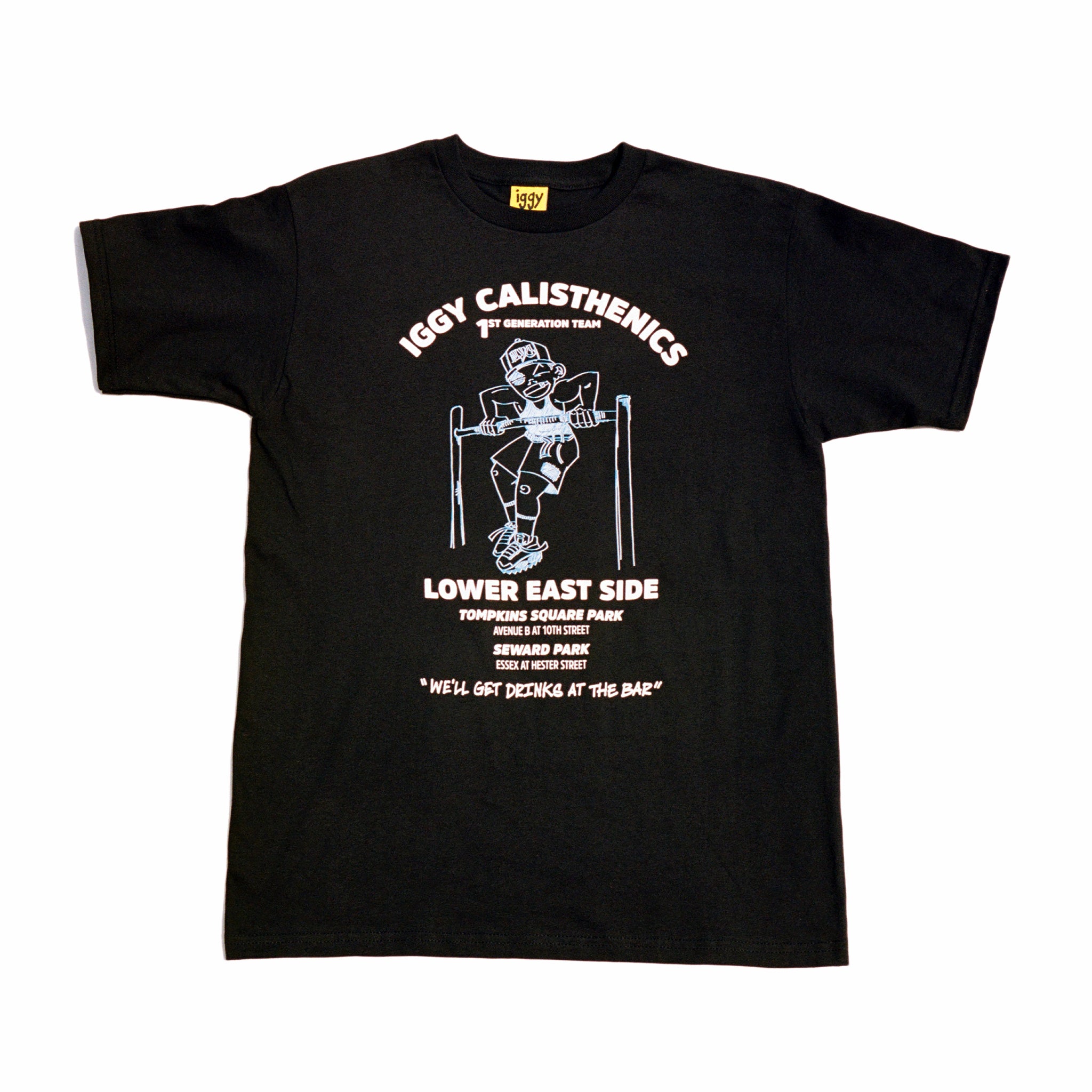 Iggy NYC Calisthenics Team T-Shirt (Black) - August Shop