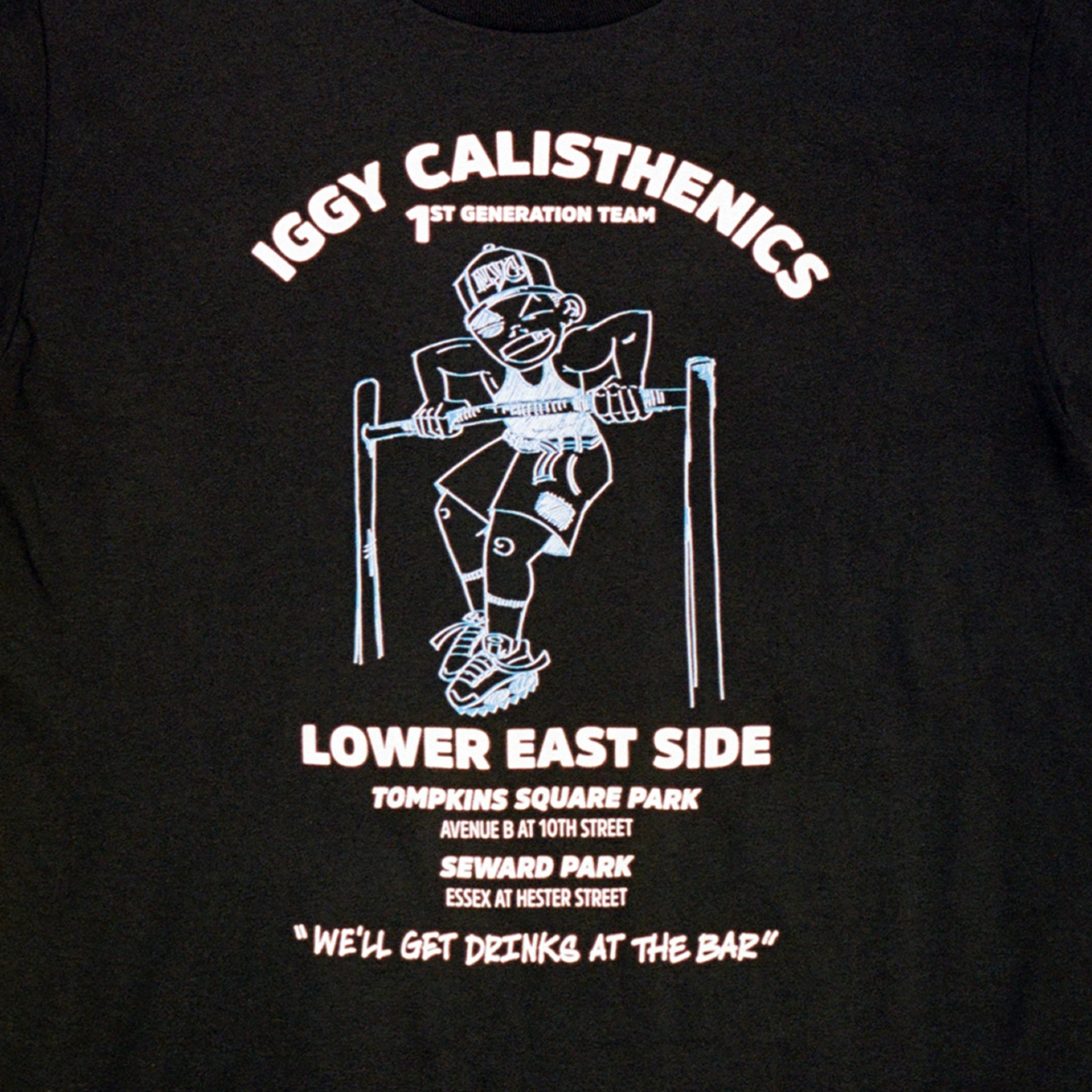 Iggy NYC Calisthenics Team T-Shirt (Black) - August Shop