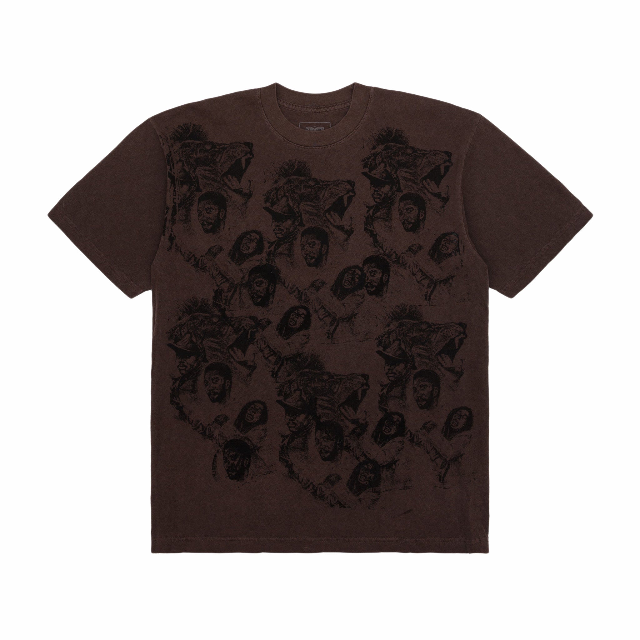 INTREPID New York World Peace T-Shirt (Washed Brown) - August Shop