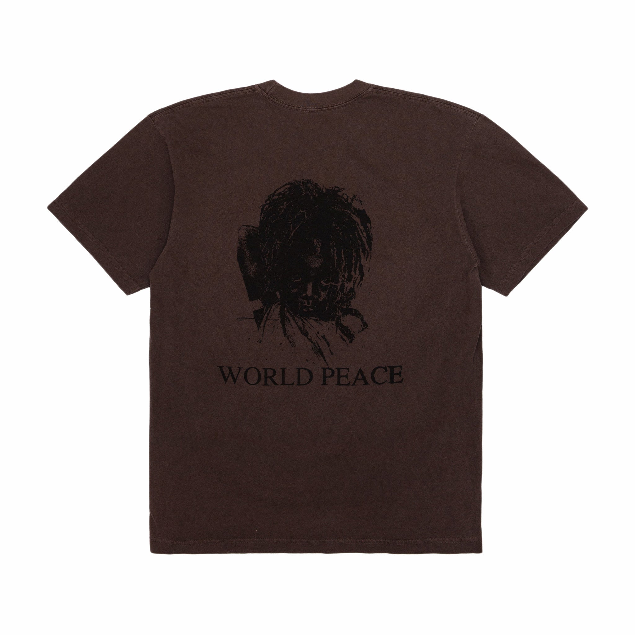 INTREPID New York World Peace T-Shirt (Washed Brown) - August Shop