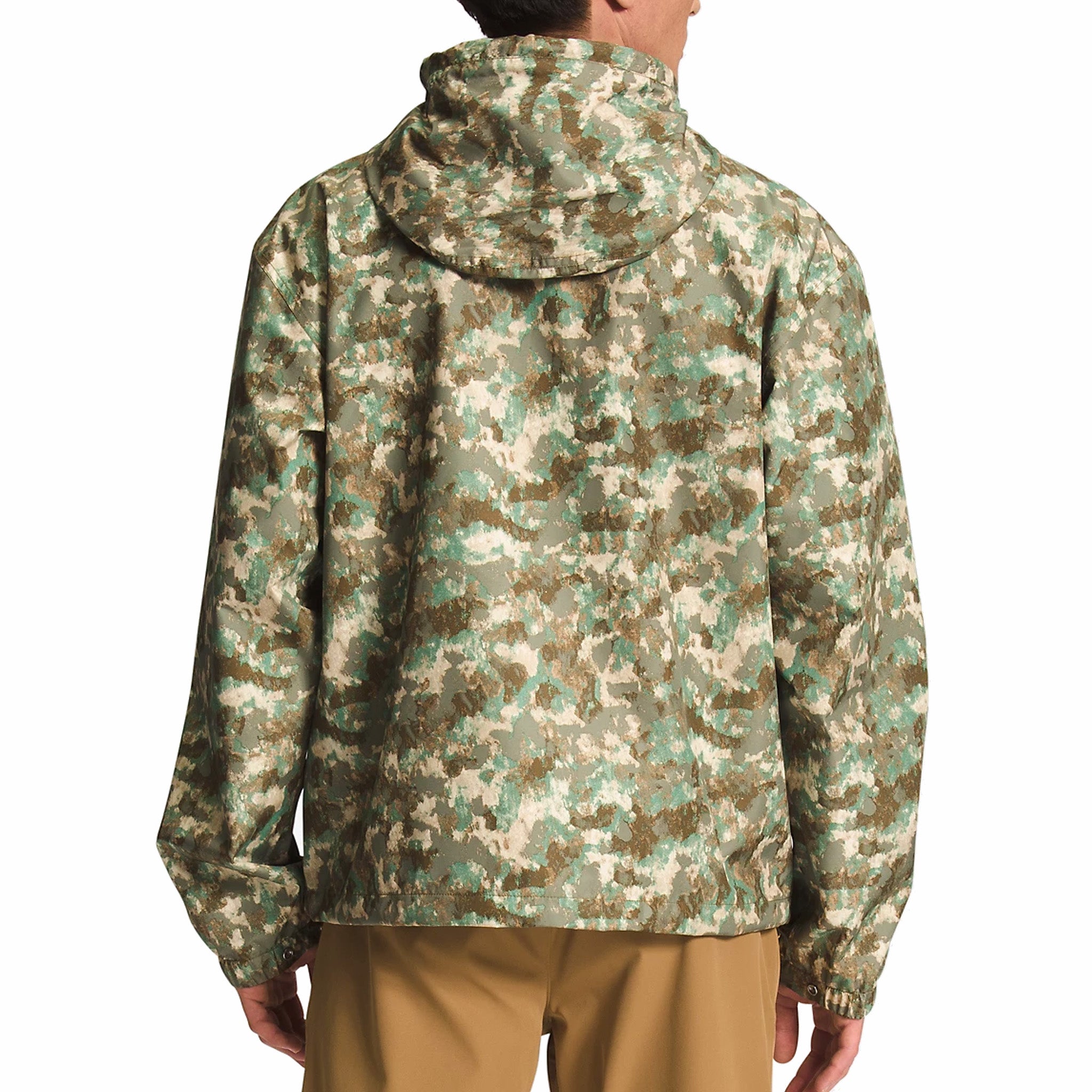 The North Face M66 Utility Rain Jacket (Military Olive StippLED Camo Print) - August Shop