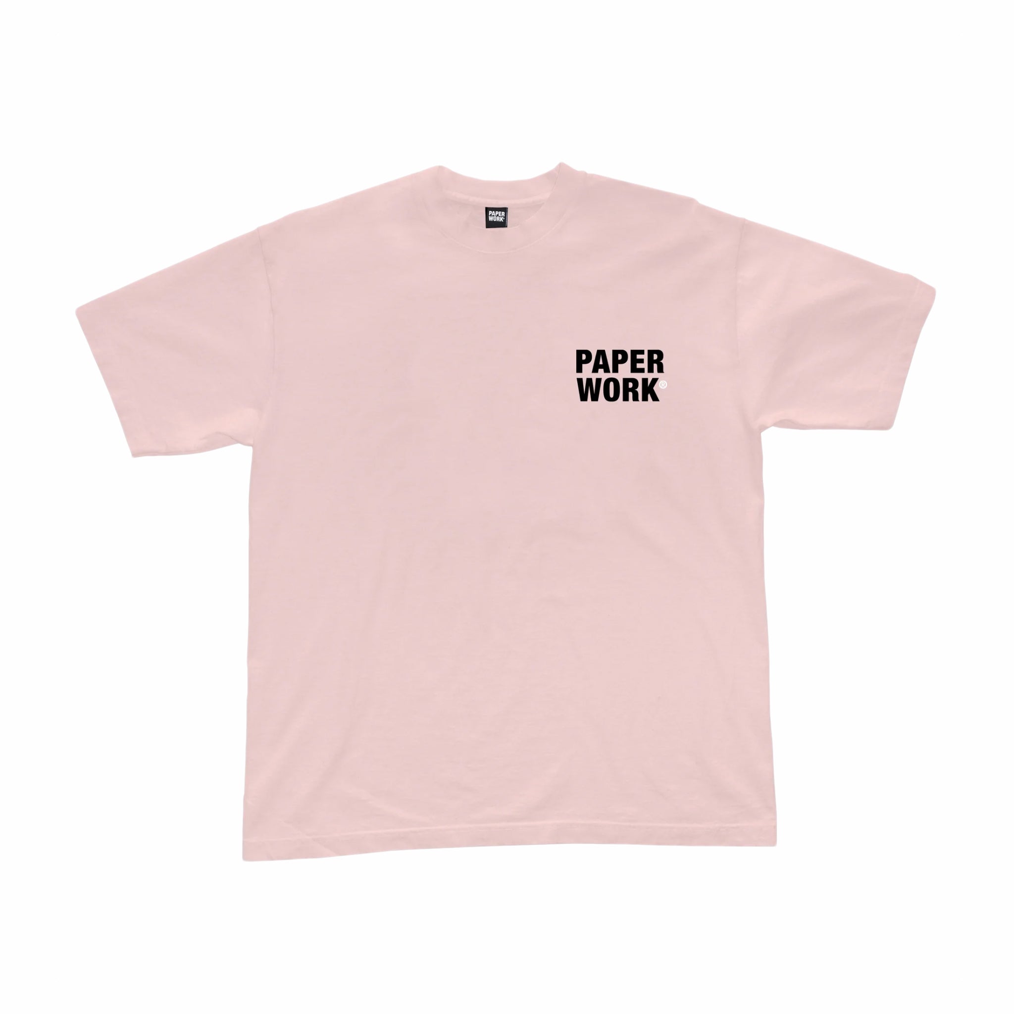 Paper Work Core S/S Tee (Pink) - August Shop