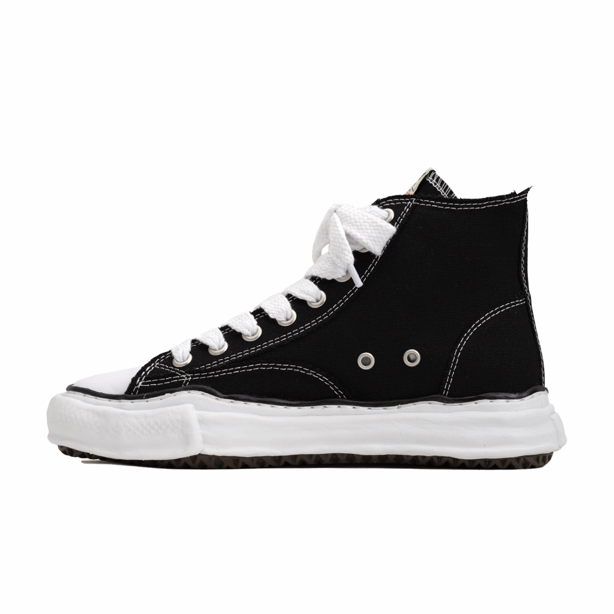 Maison MIHARA YASUHIRO &quot;Peterson&quot; OG Sole Canvas High-Top Sneaker (Black) - August Shop