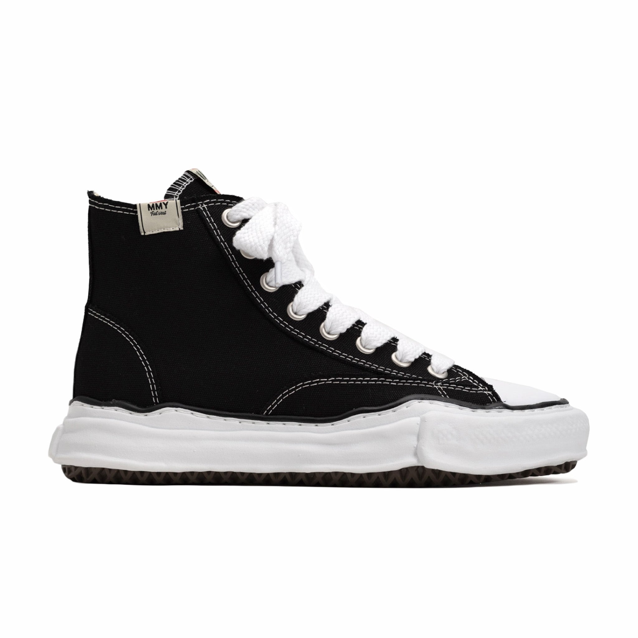 Maison MIHARA YASUHIRO &quot;Peterson&quot; OG Sole Canvas High-Top Sneaker (Black) - August Shop