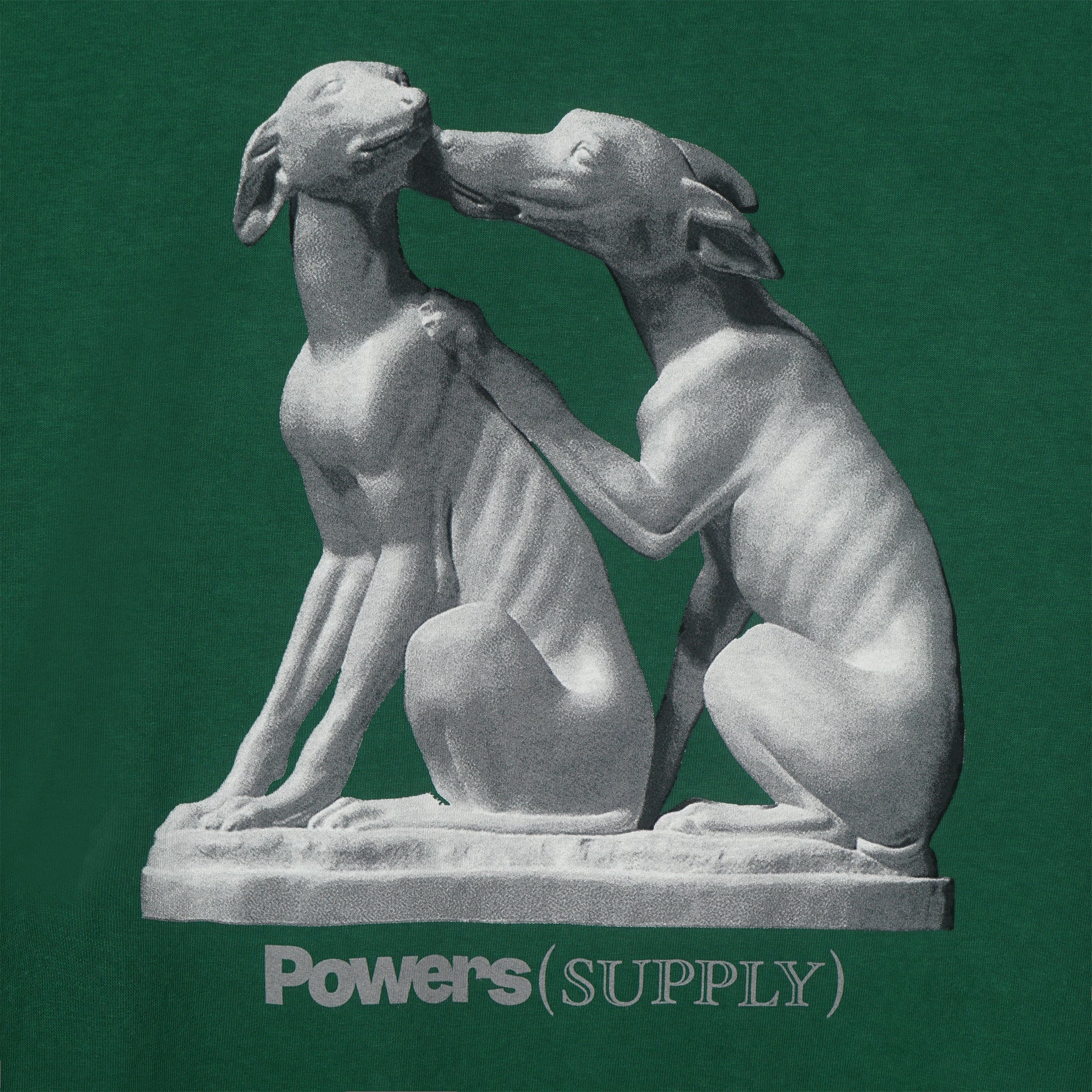 Powers Supply Dog L/S Tee (Dark Green) - August Shop