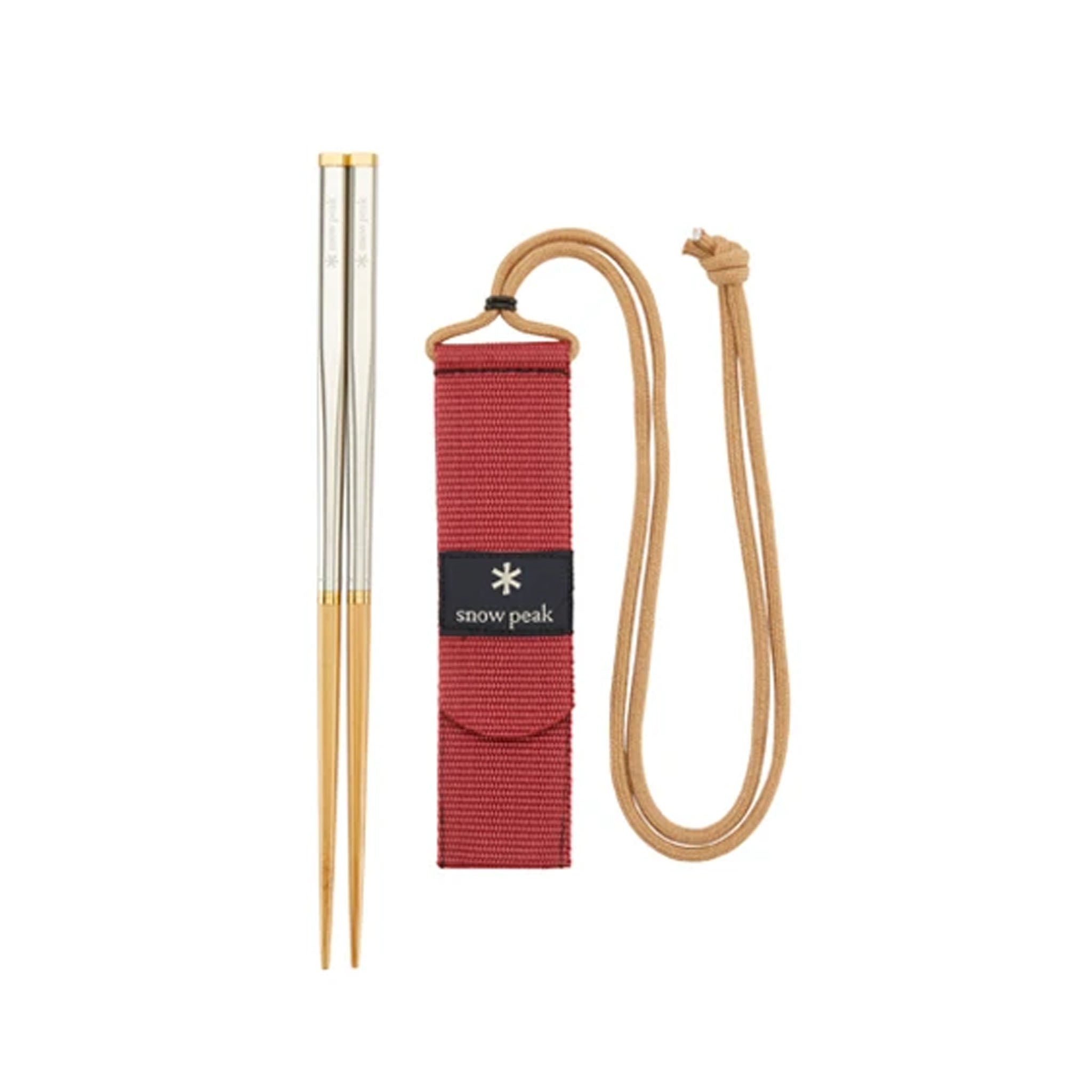 Snow Peak Wabuki Chopsticks (Bamboo/Stainless Steel/Brass) - August Shop