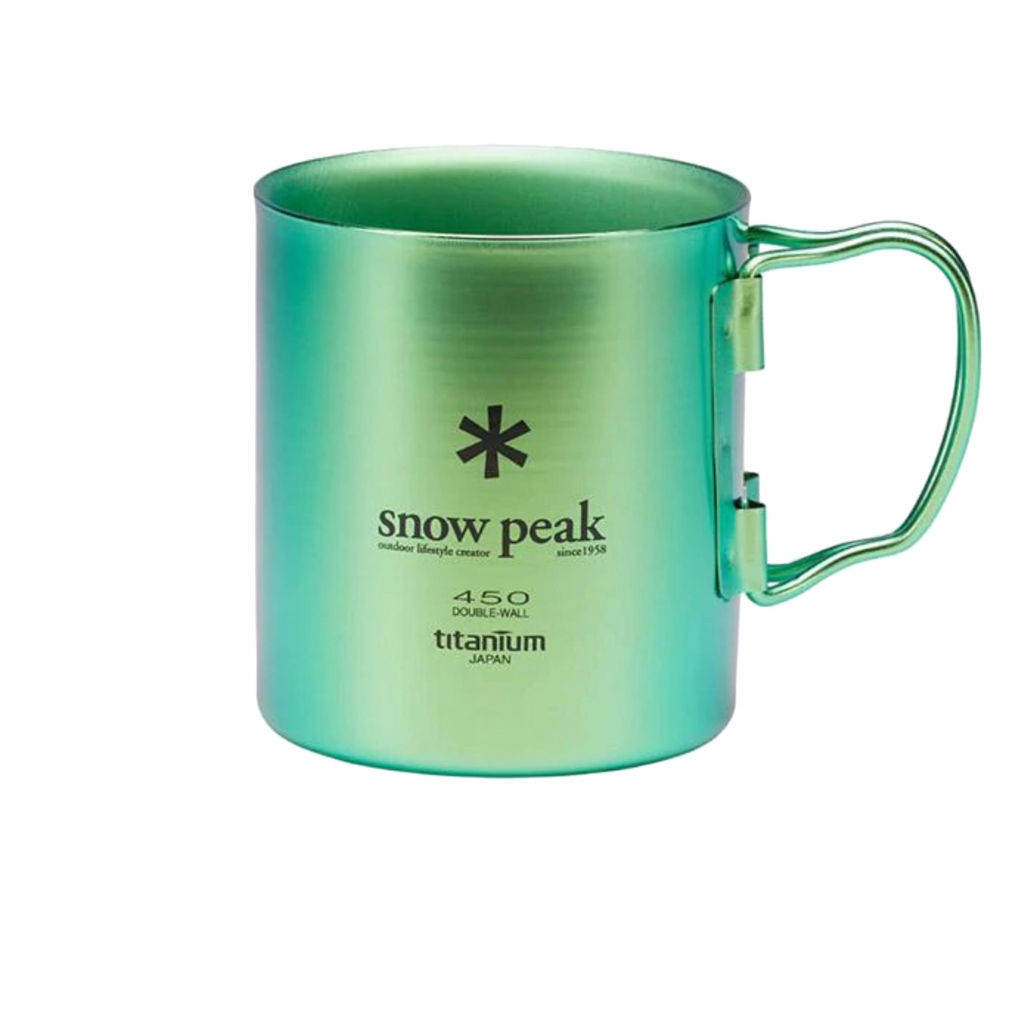 Snow Peak Ti-Single Wall 450 Cup (Ocean Green) - August Shop