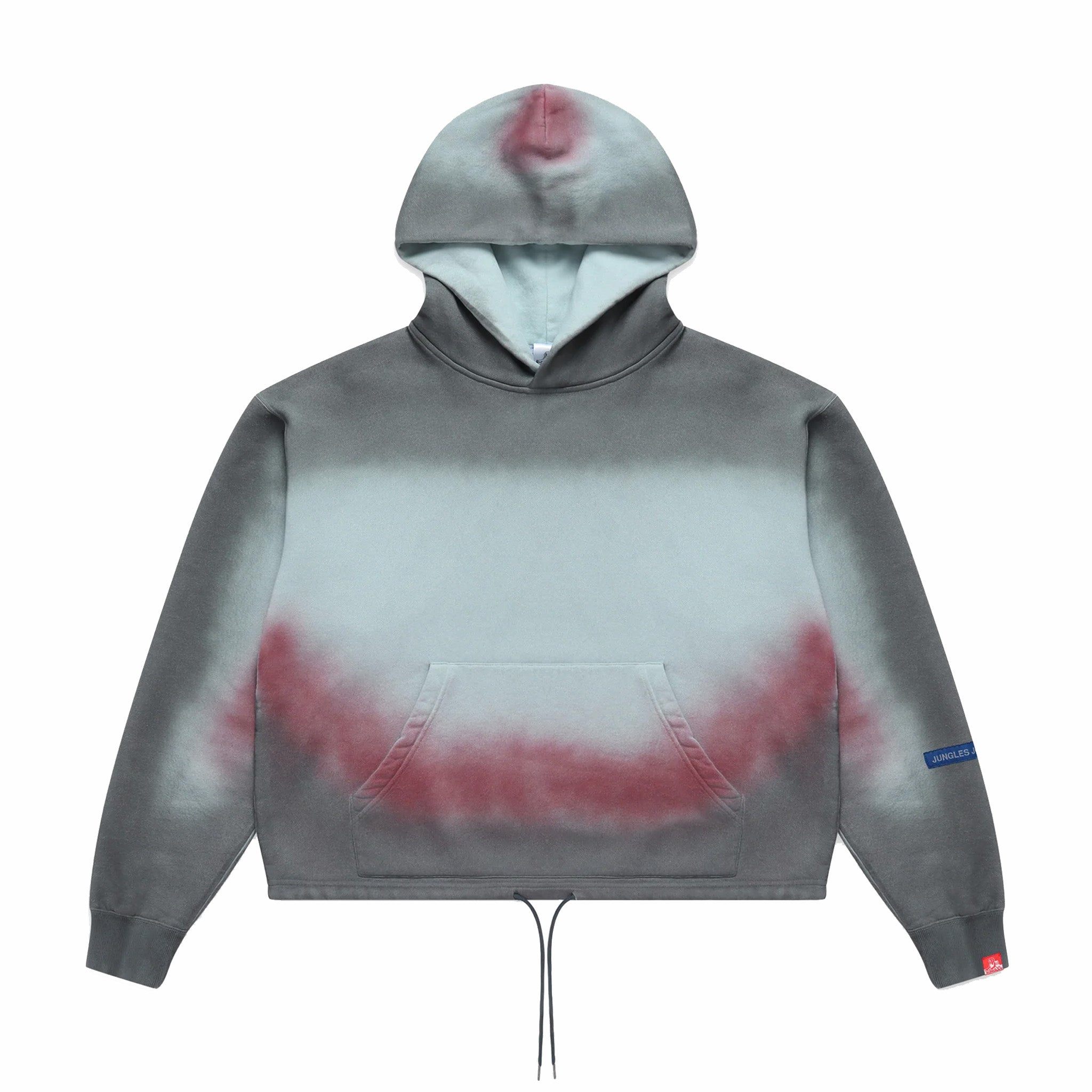 Jungles Spray Dyed Hoodie (Blue/Rose) - August Shop