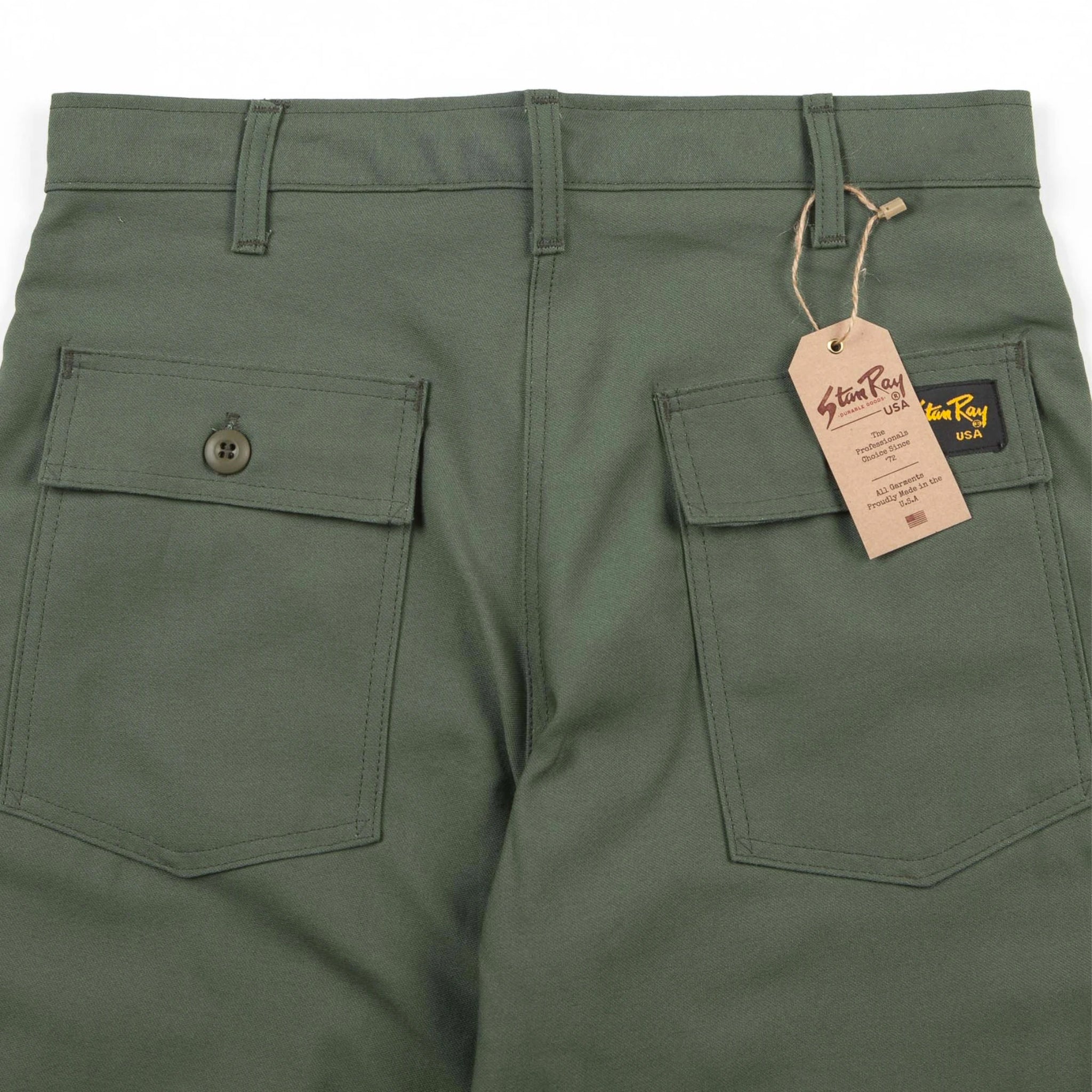 Stan Ray Original Fatigue Pant 1101 (Olive Sateen) - August Shop