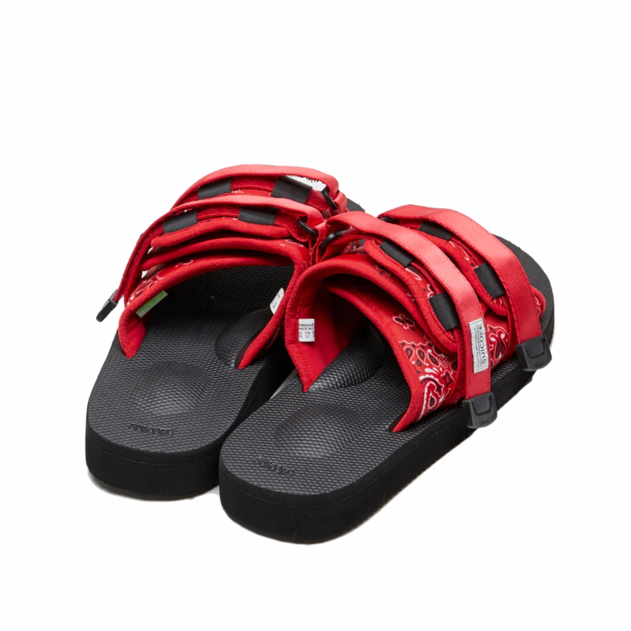 Red discount suicoke sandals