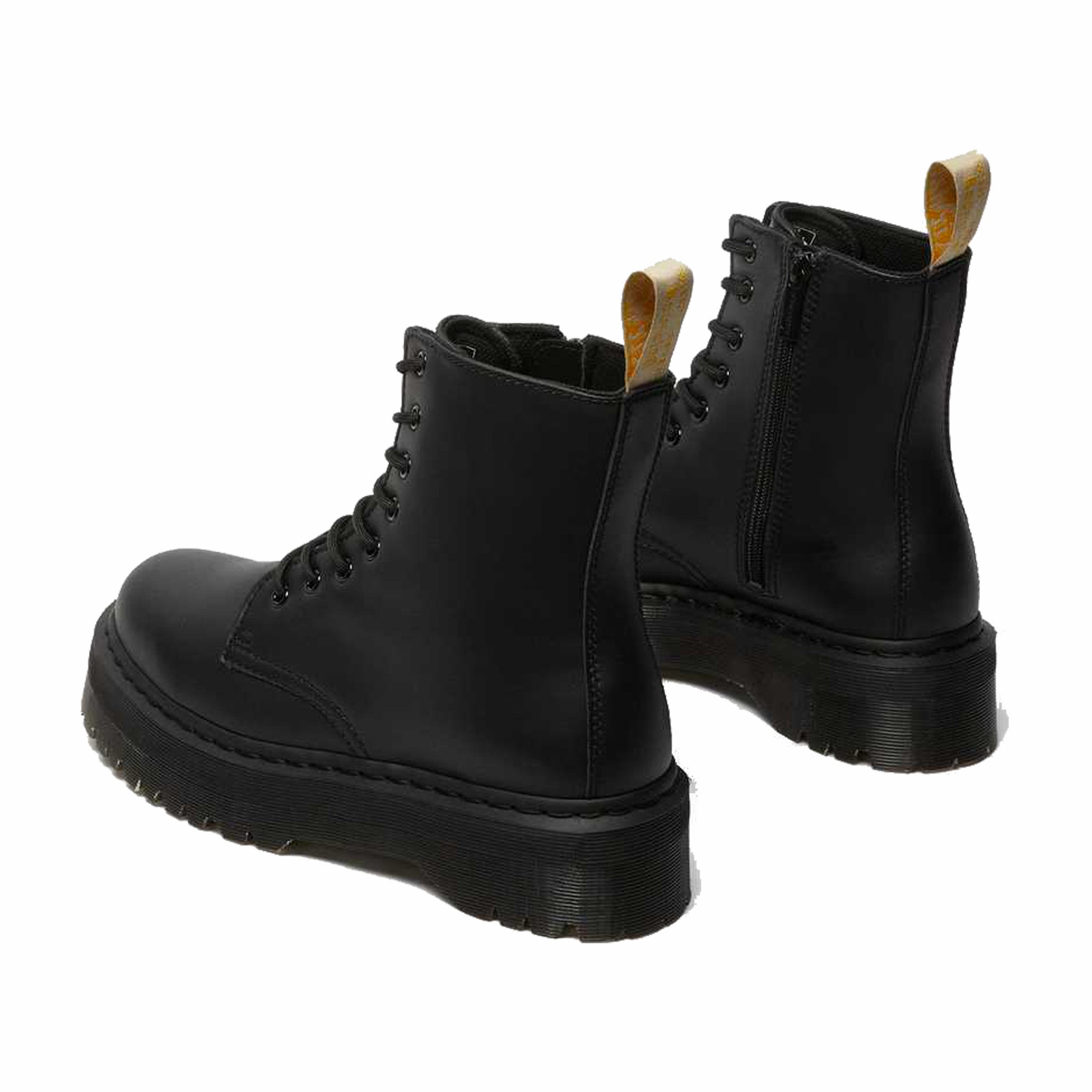 Dr. Martens Women&#39;s Vegan Jadon II Mono Platform Boots (Black Felix Rub Off) - August Shop