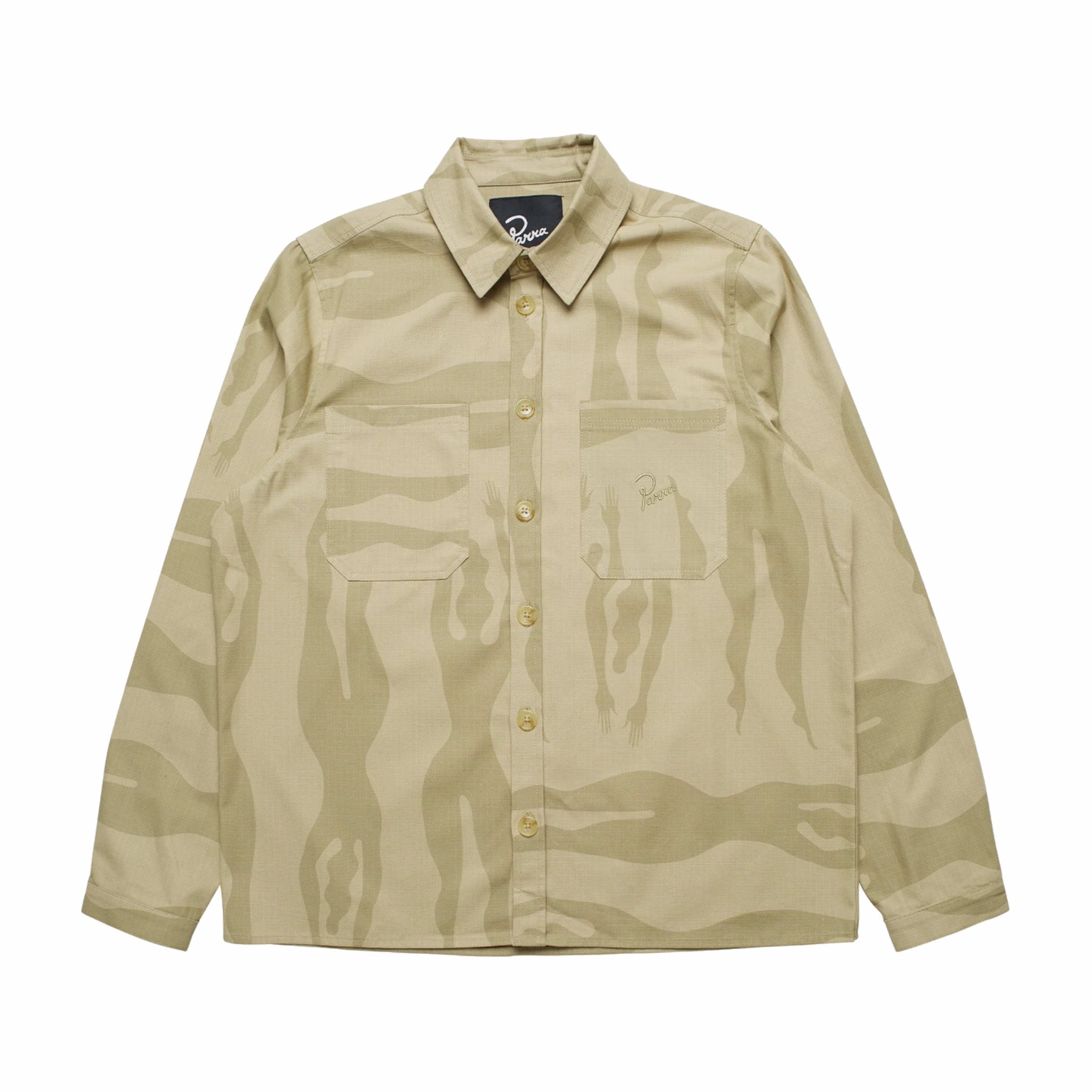 by Parra Under Polluted Water Shirt (Khaki) - August Shop